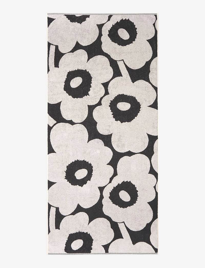 Marimekko Home - UNIKKO BATH TOWEL 70X150CM - vonios rankšluosčiai - charcoal, off white - 1