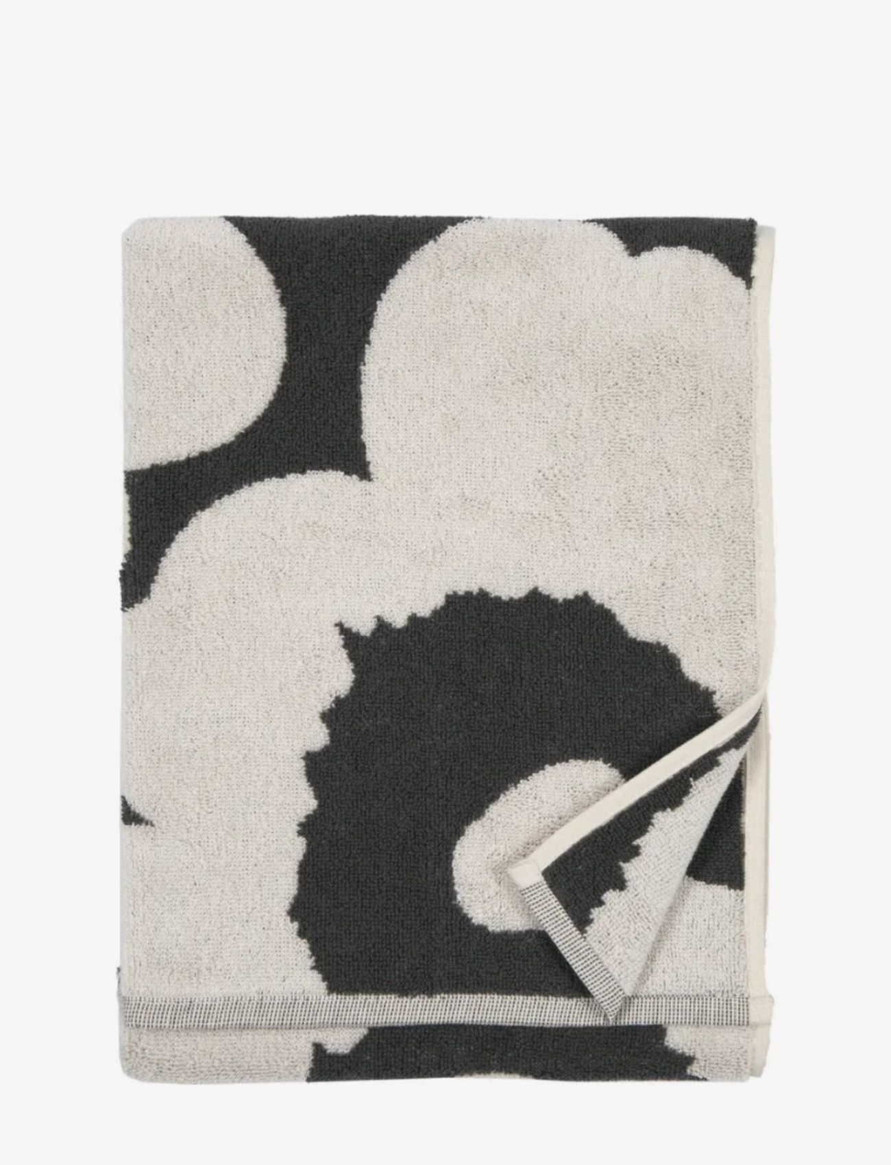 Marimekko Home - UNIKKO HAND TOWEL 50X70 CM - håndklæder - charcoal, off white - 1