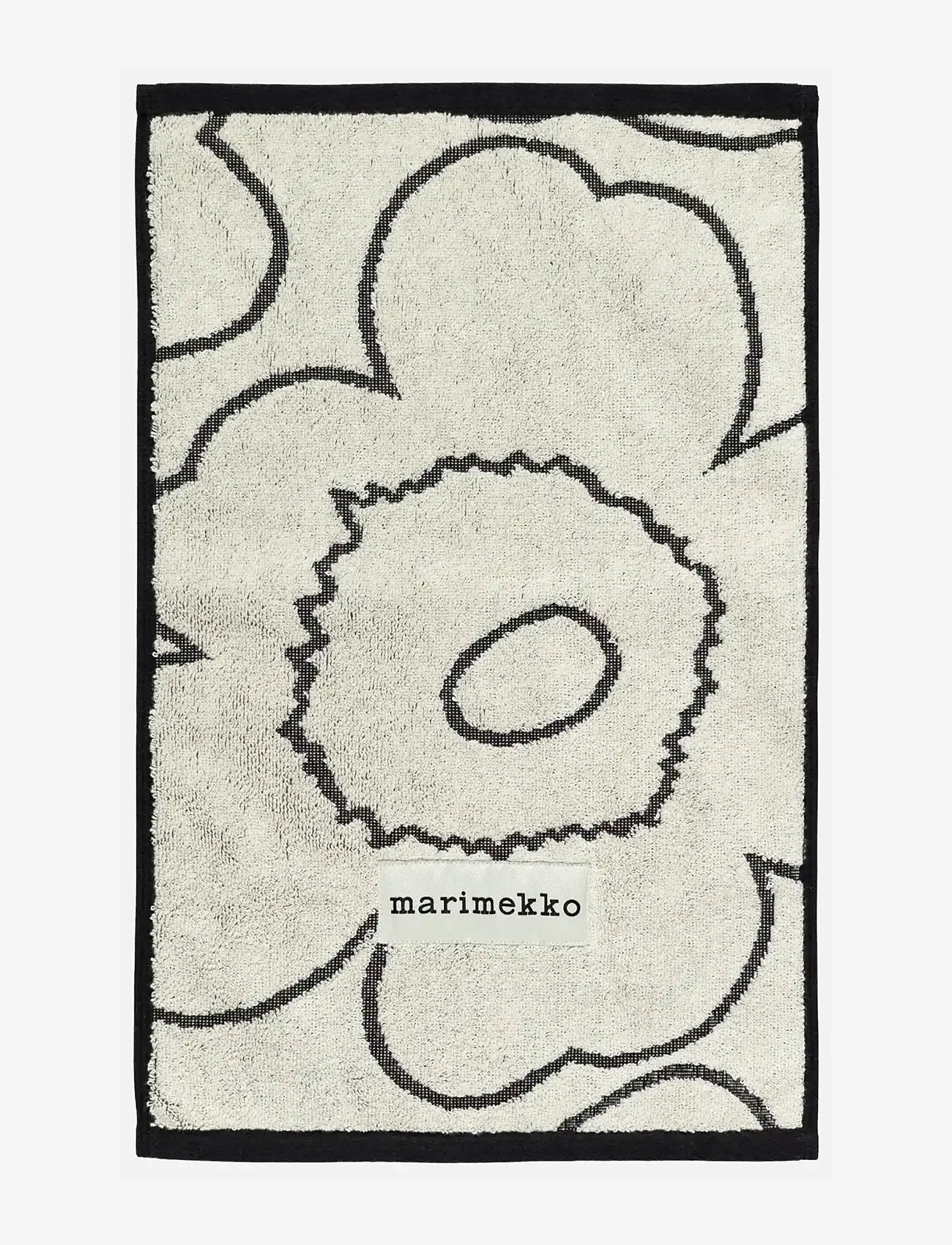 Marimekko Home - PIIRTO UNIKKO GUEST TOWEL30X50 - külaliste käterätikud - ivory, black - 0