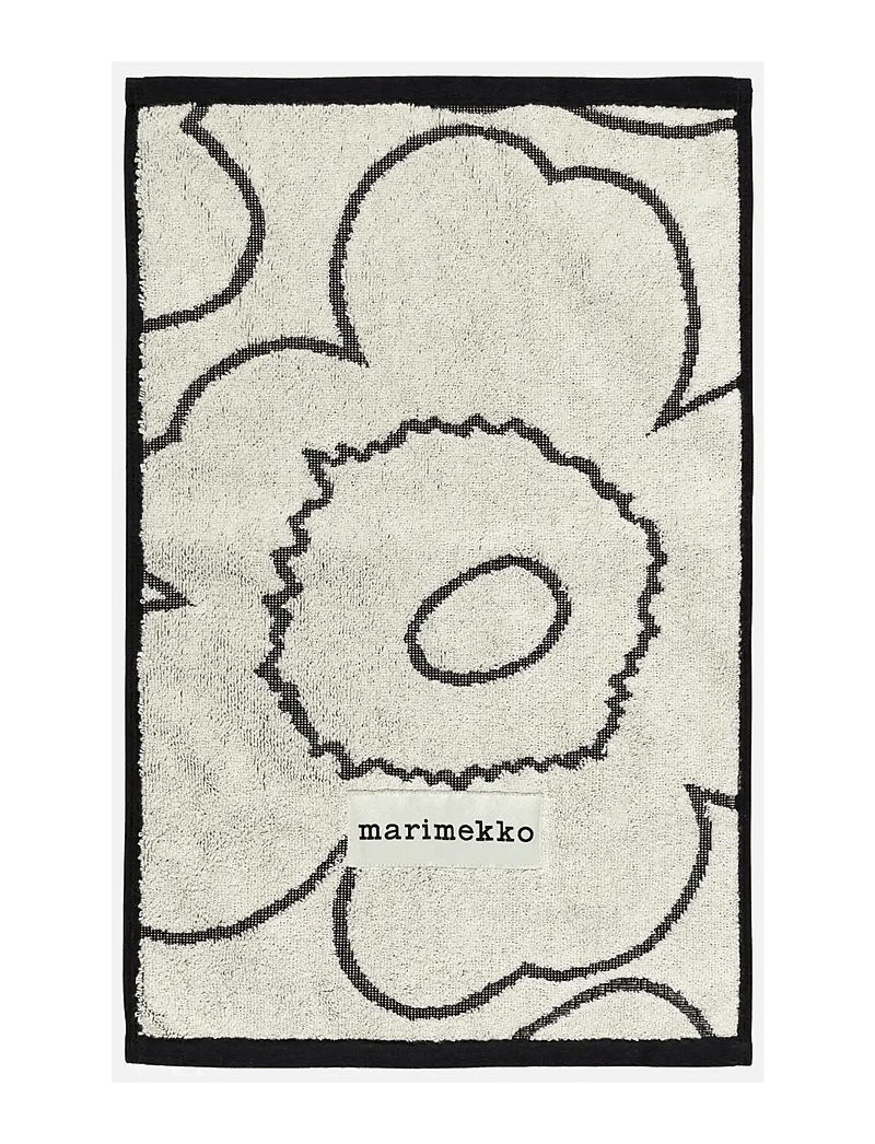 Marimekko Home - PIIRTO UNIKKO GUEST TOWEL30X50 - külaliste käterätikud - ivory, black - 0