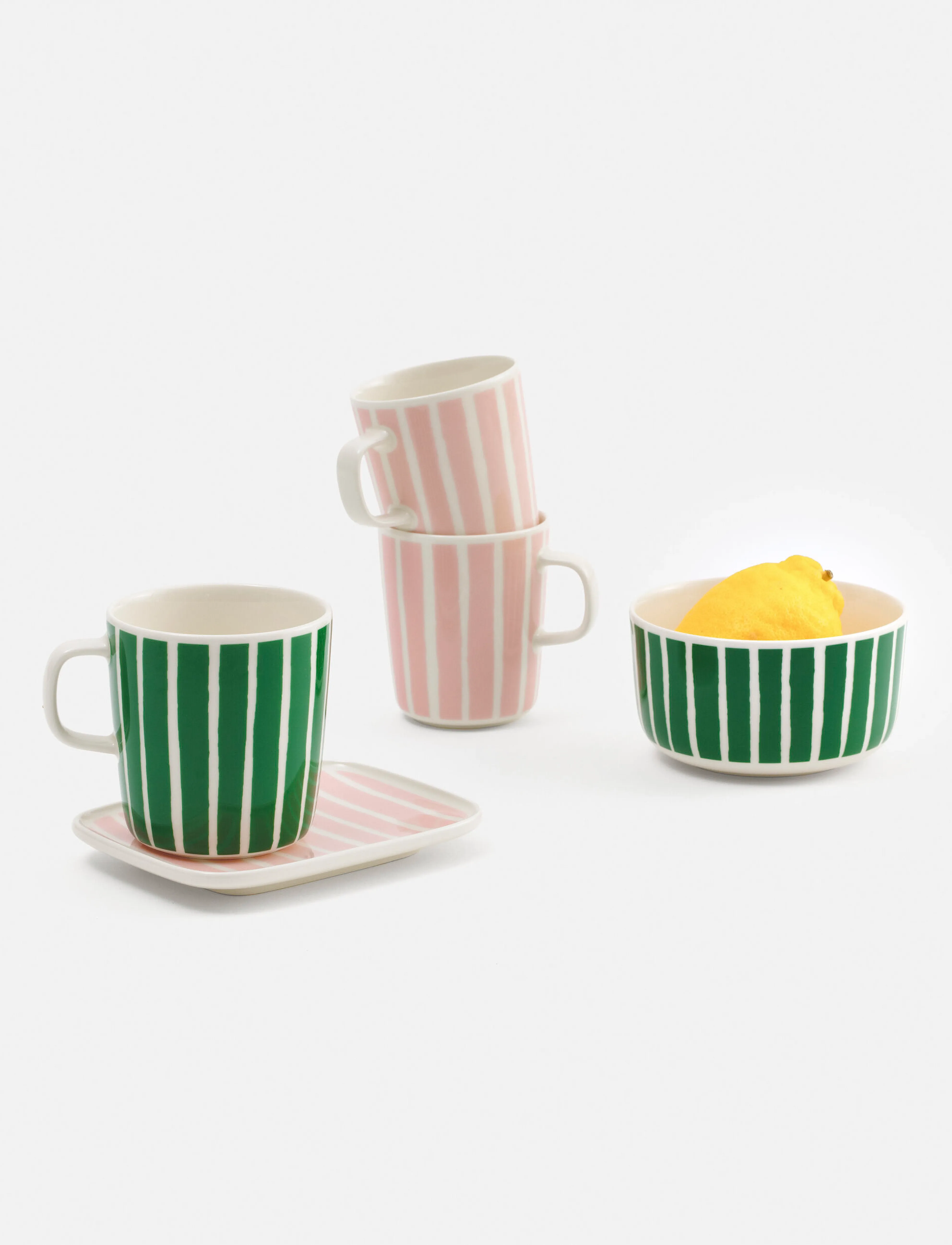 Marimekko Home - PICCOLO PLATE 15X12 CM - white, lt.pink - 1