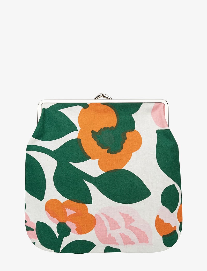 Marimekko Home - PIENI GREEN GREEN ISO PURSE - rahakotid - white, green, pink, orange - 0