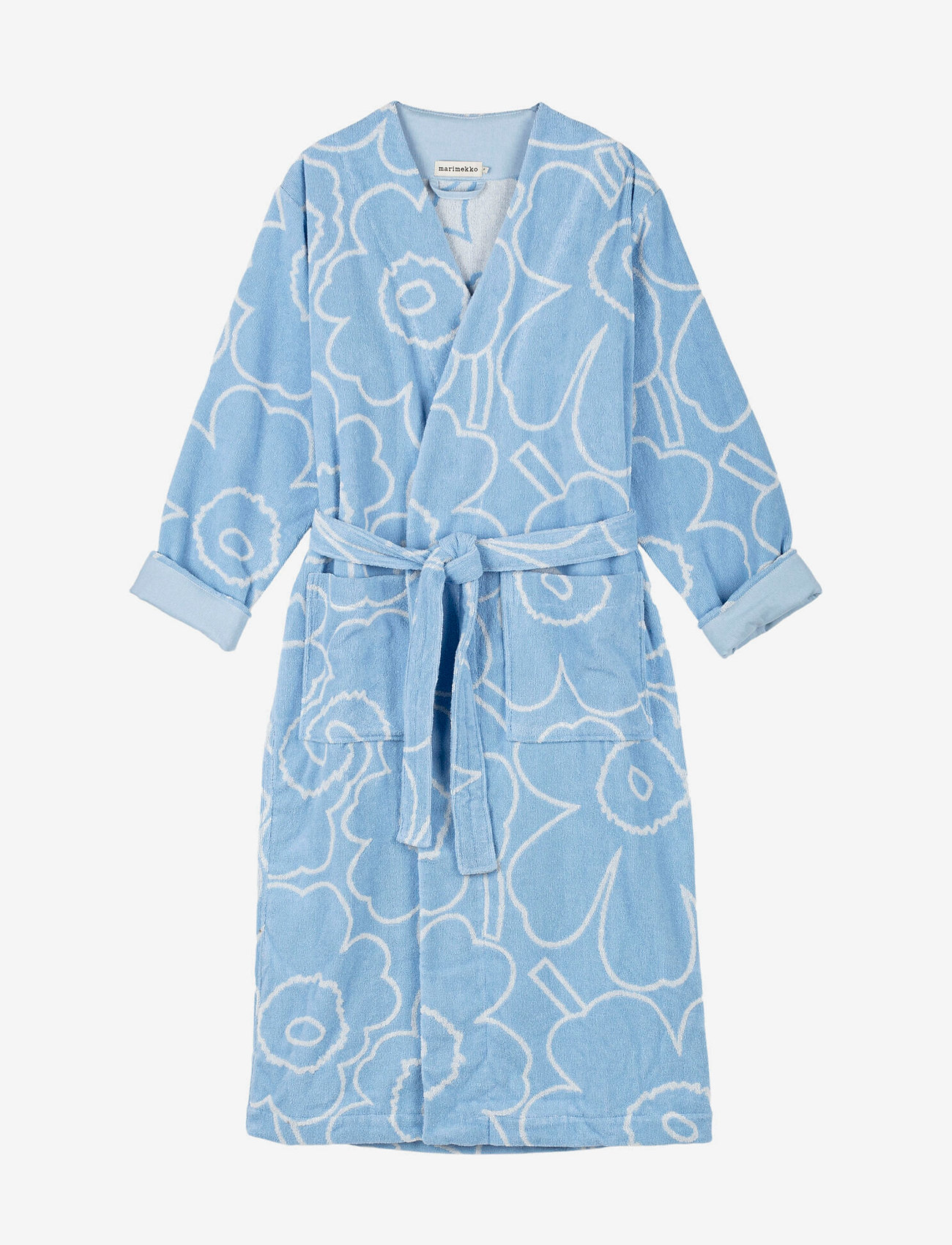 Marimekko Home - PIIRTO UNIKKO BATH ROBE - osta hinna alusel - lt.blue, off white - 0