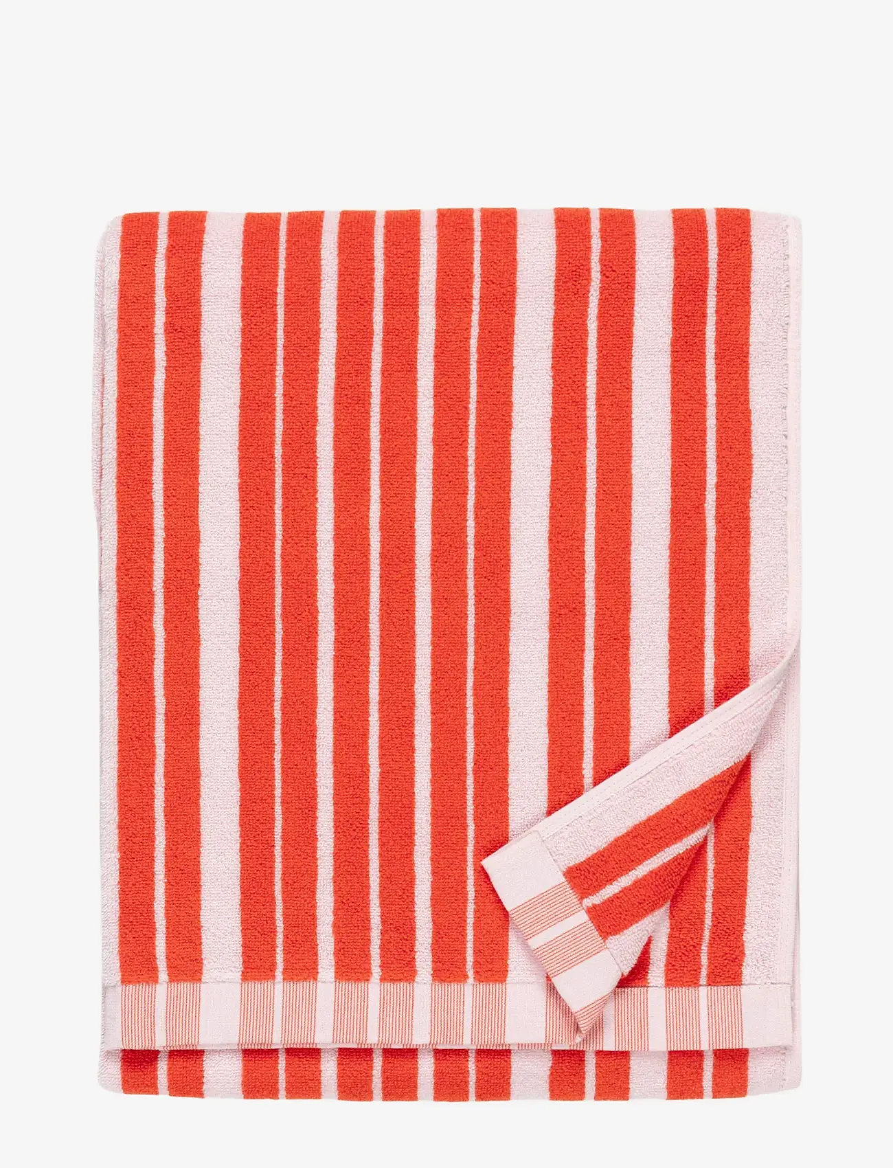 Marimekko Home - RAIDE BATH TOWEL 70X150 CM - red, lt.pink - 1