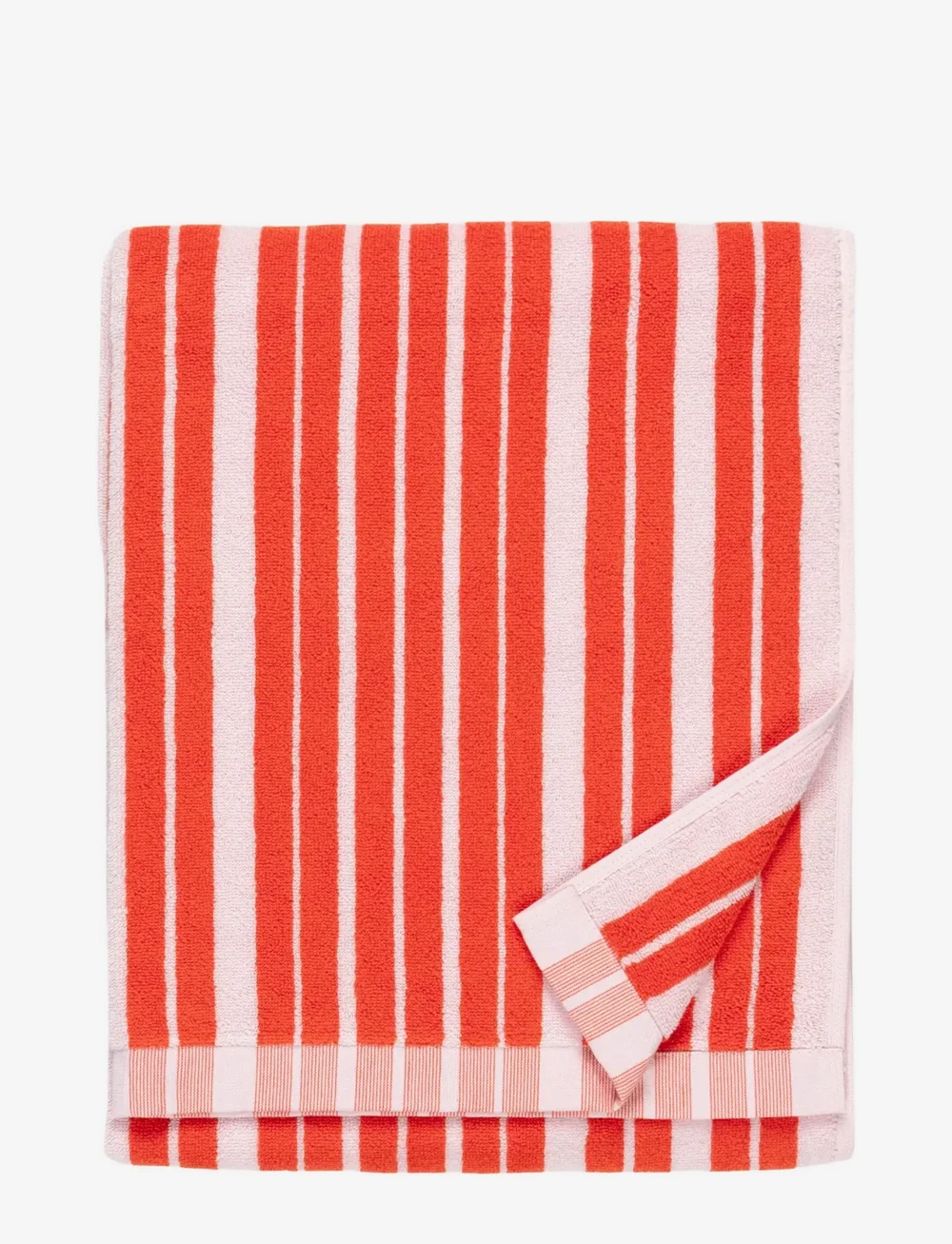 Marimekko Home - RAIDE BATH TOWEL 70X150 CM - badlakan - red, lt.pink - 1