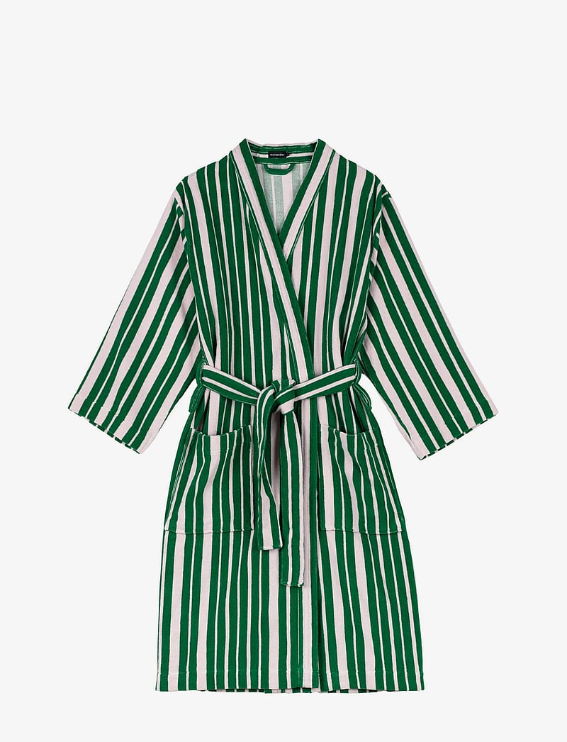 Marimekko Home - RAIDE BATH ROBE - shop by price - green, lt.pink - 0