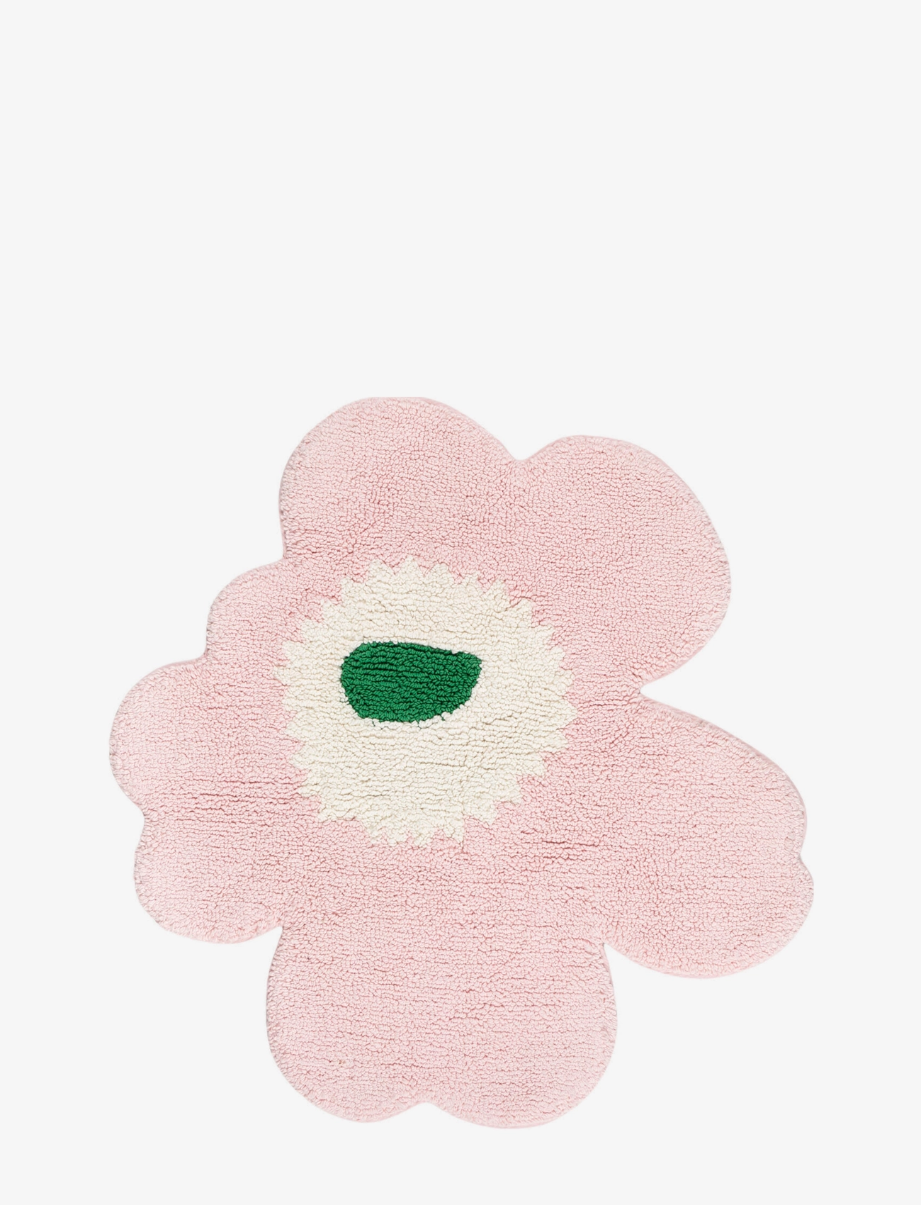 Marimekko Home UNIKKO BATH MAT 73X74 CM - Badematten - LT.PINK, OFF WHITE, GREEN / pink/rose