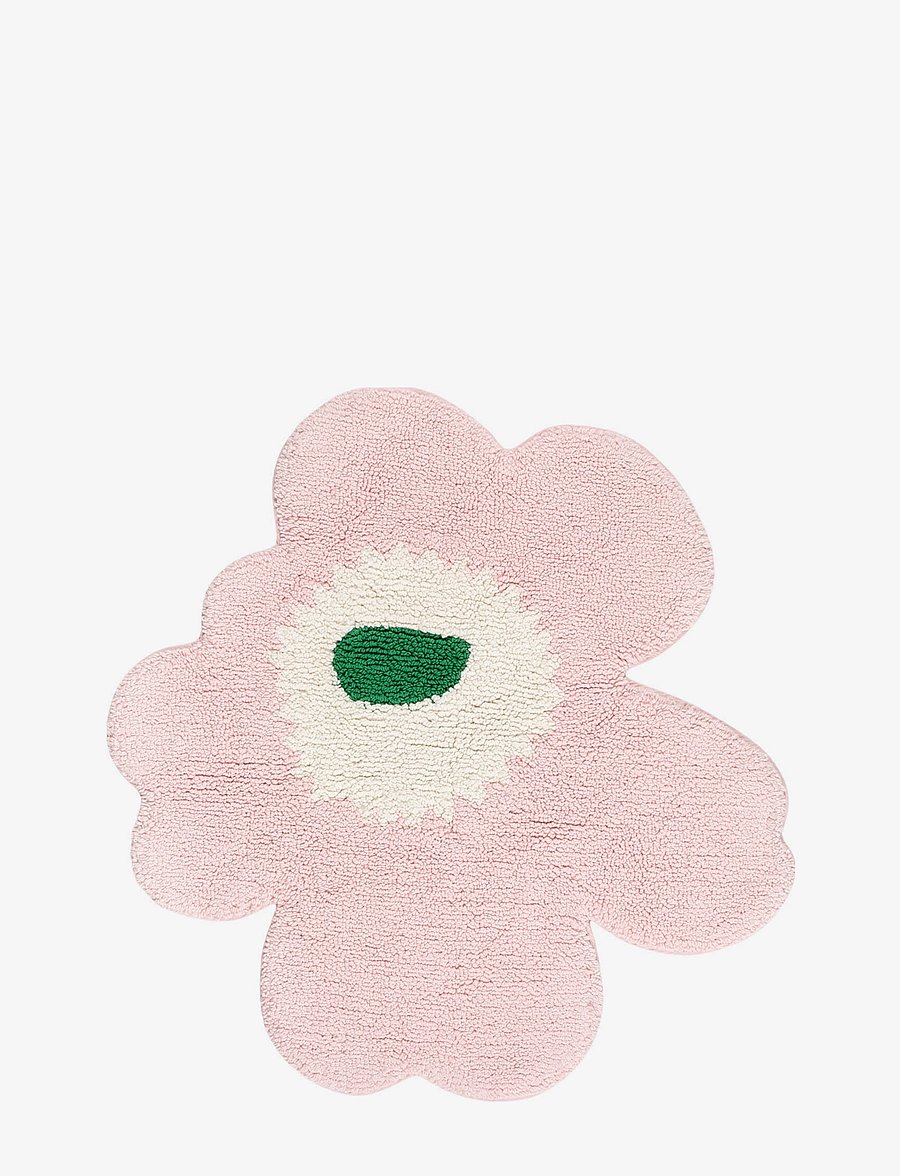 Marimekko Home - UNIKKO BATH MAT 73X74 CM - badkamermatten - lt.pink, off white, green - 1