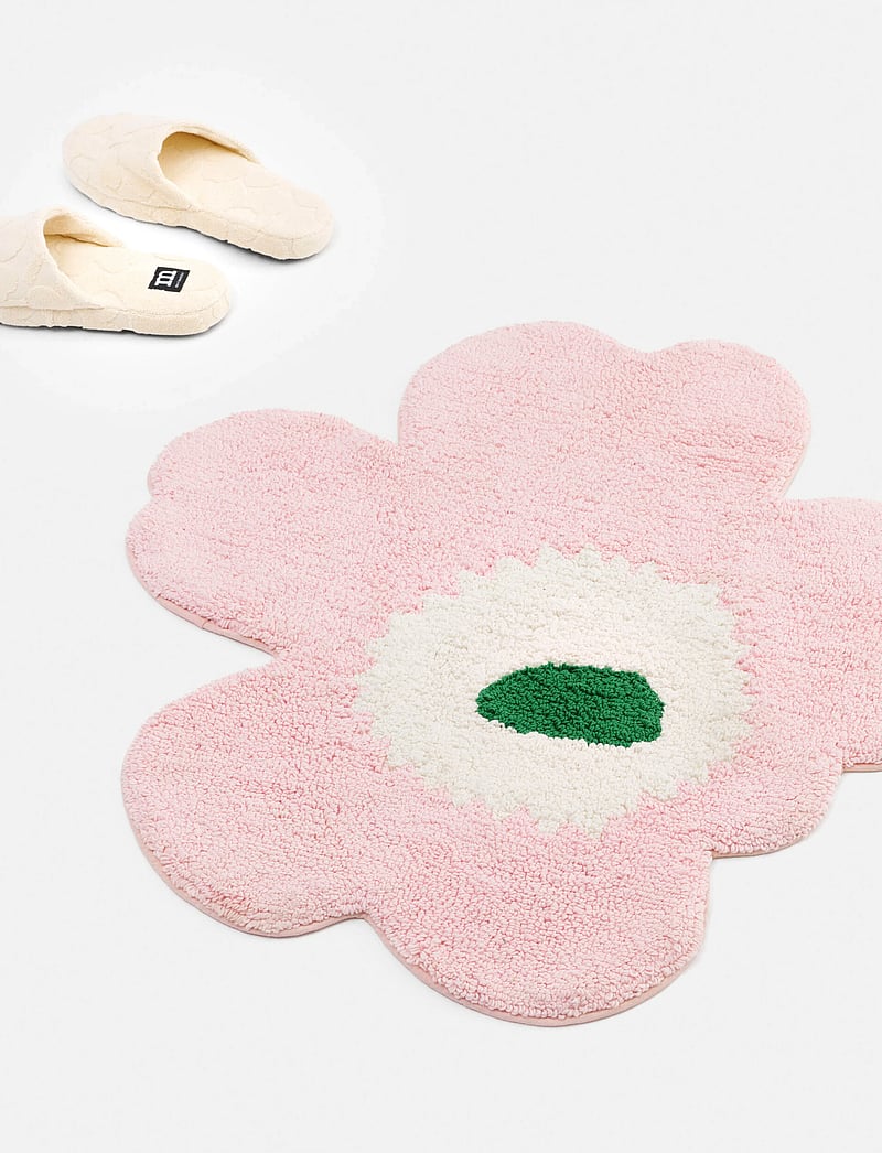 Marimekko Home - UNIKKO BATH MAT 73X74 CM - osta hinna alusel - lt.pink, off white, green - 0