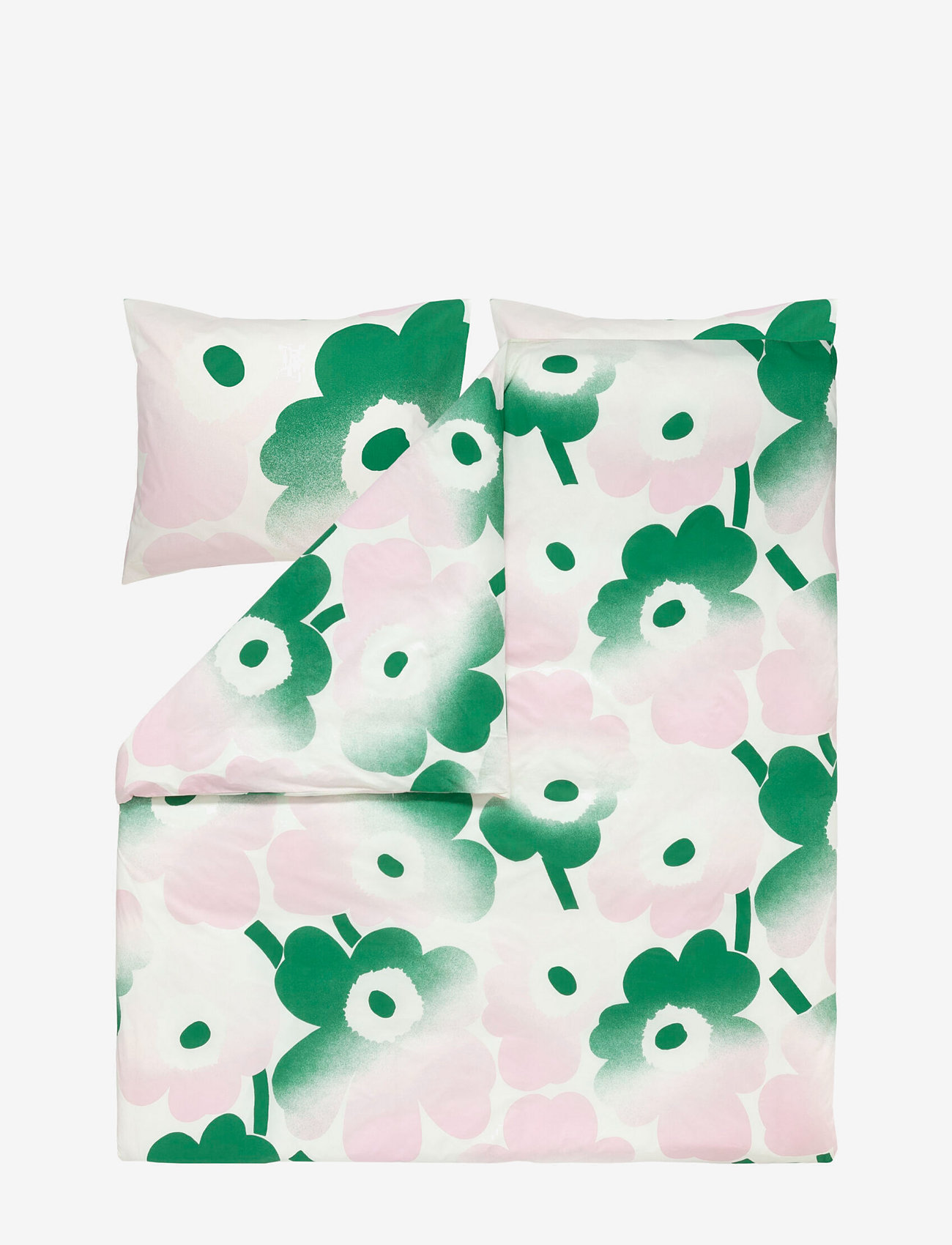 Marimekko Home - UNIKKO HÄIVÄHDYS DC 240X220 CM - påslakan - off white, lt.pink, green - 0