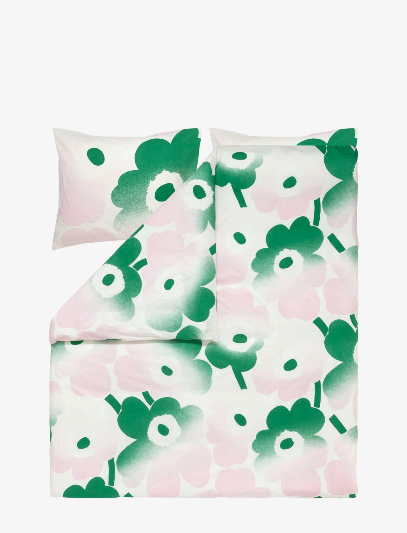 Marimekko Home UNIKKO HÄIVÄHDYS DC 240X220 CM - Påslakan - OFF WHITE, LT.PINK, GREEN / multi