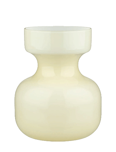 Marimekko Home SÄKKI VASE 16,5 CM - Vases - OPAQUE WHITE ASPARGUS / cream
