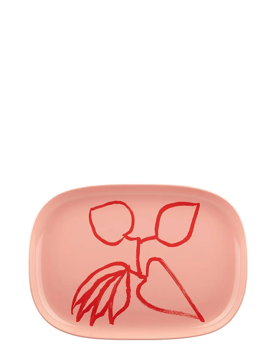 Marimekko Home - UKONHATTU SERVING ITEM 23X32 - servierplatten - salmon red, tomato red - 0