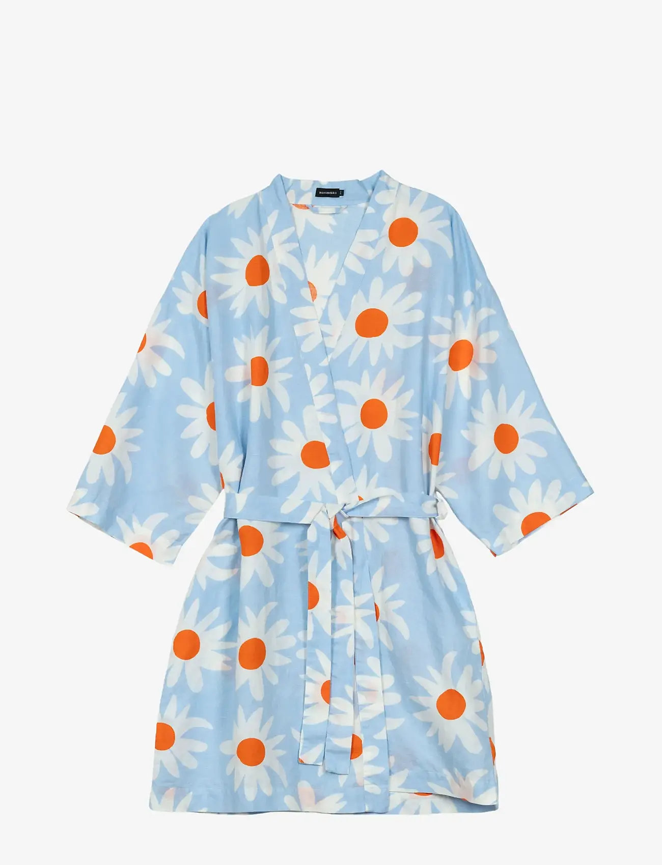 Marimekko Home - RAKASTAA EI RAKASTAA MORNING GOWN - osta hinna alusel - lt.blue, off white, orange - 0