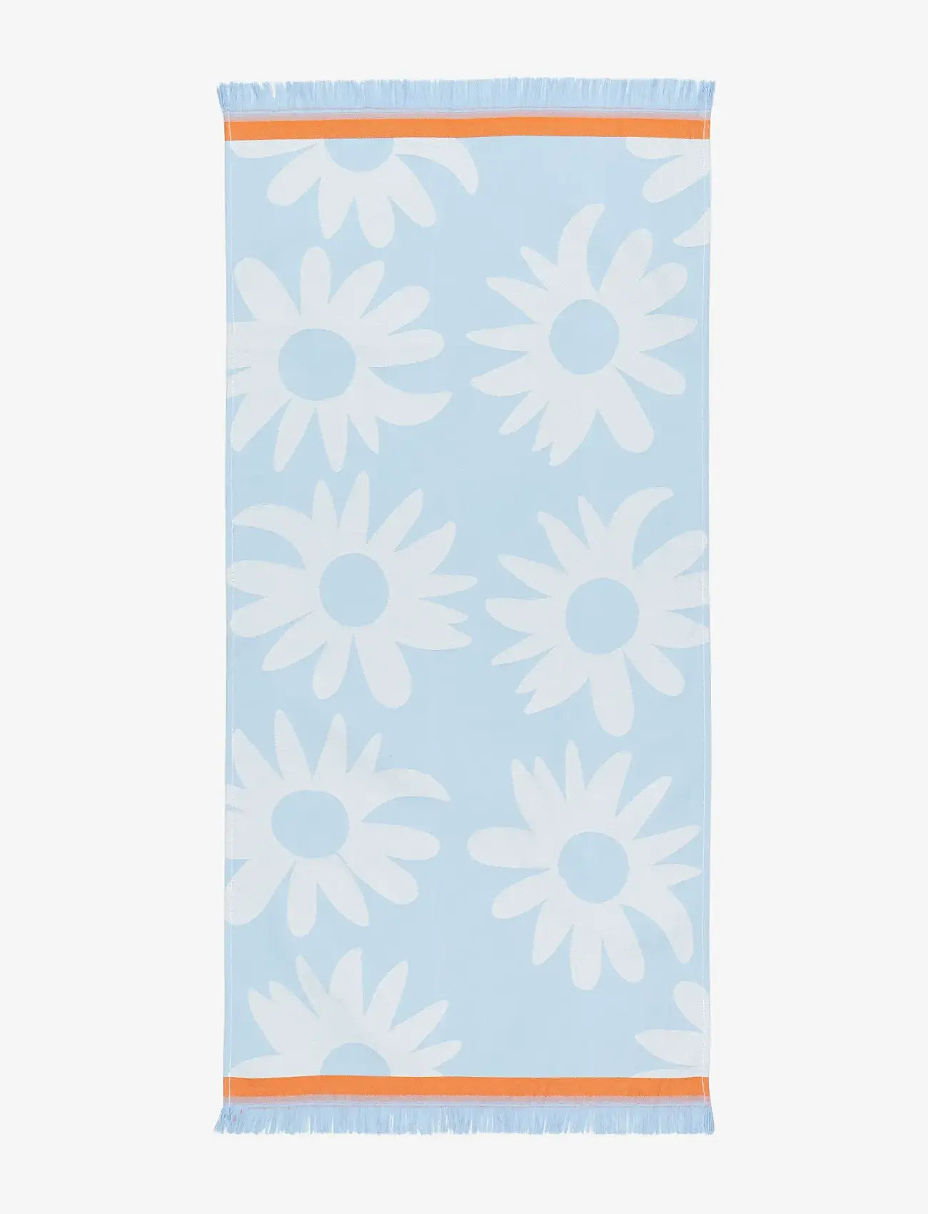 Marimekko Home - RAKASTAA EI RAKASTA HAND TOWEL - lt.blue, off white, orange - 0