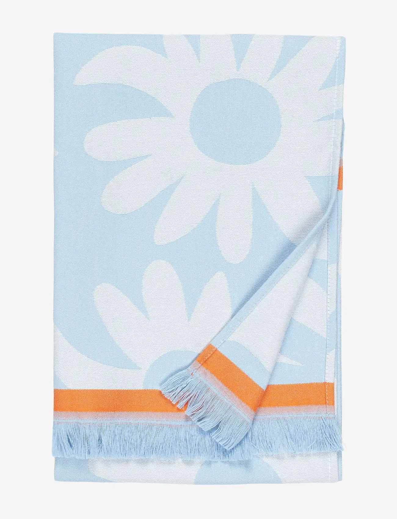 Marimekko Home - RAKASTAA EI RAKASTA HAND TOWEL - lt.blue, off white, orange - 1
