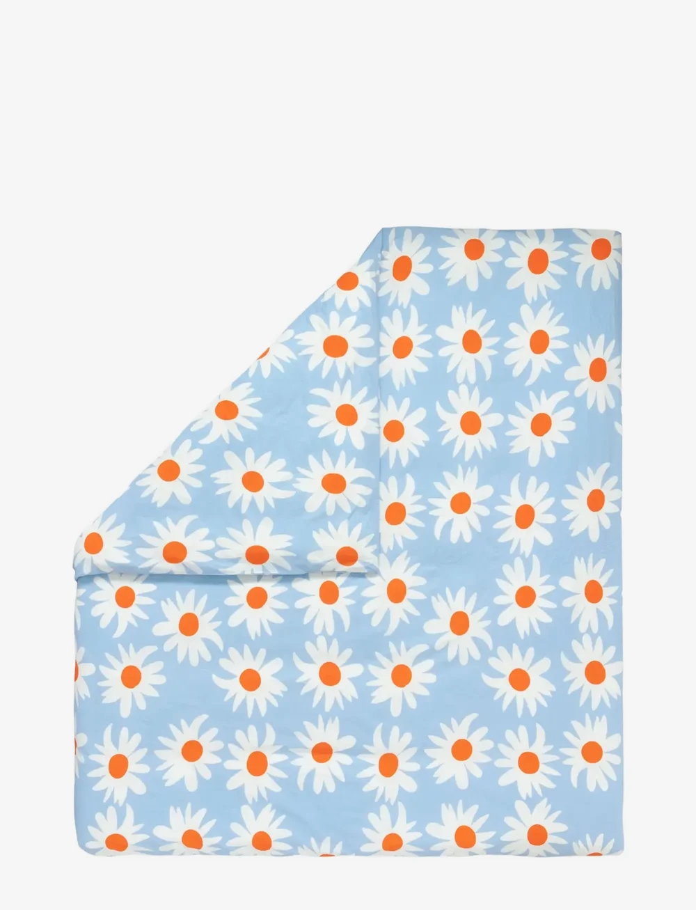 Marimekko Home - RAKASTAA EI RAKASTA DC 240X220 - duvet covers - lt.blue, off white, orange - 0