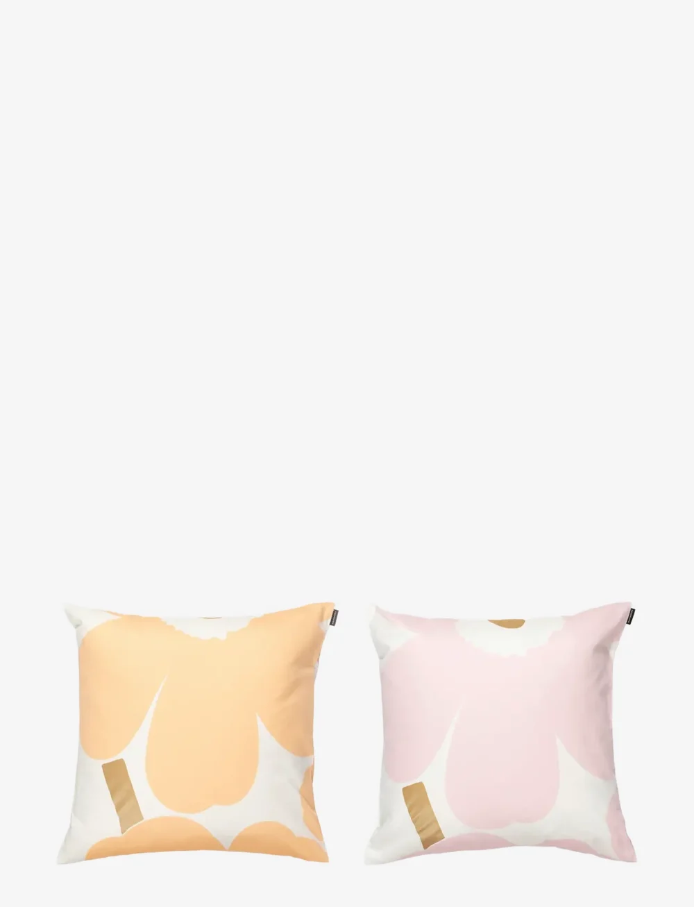Marimekko Home - UNIKKO CUSHION COVER 50X50CM 2 PCS - köp efter pris - white, lt.pink, apricot, gold - 0