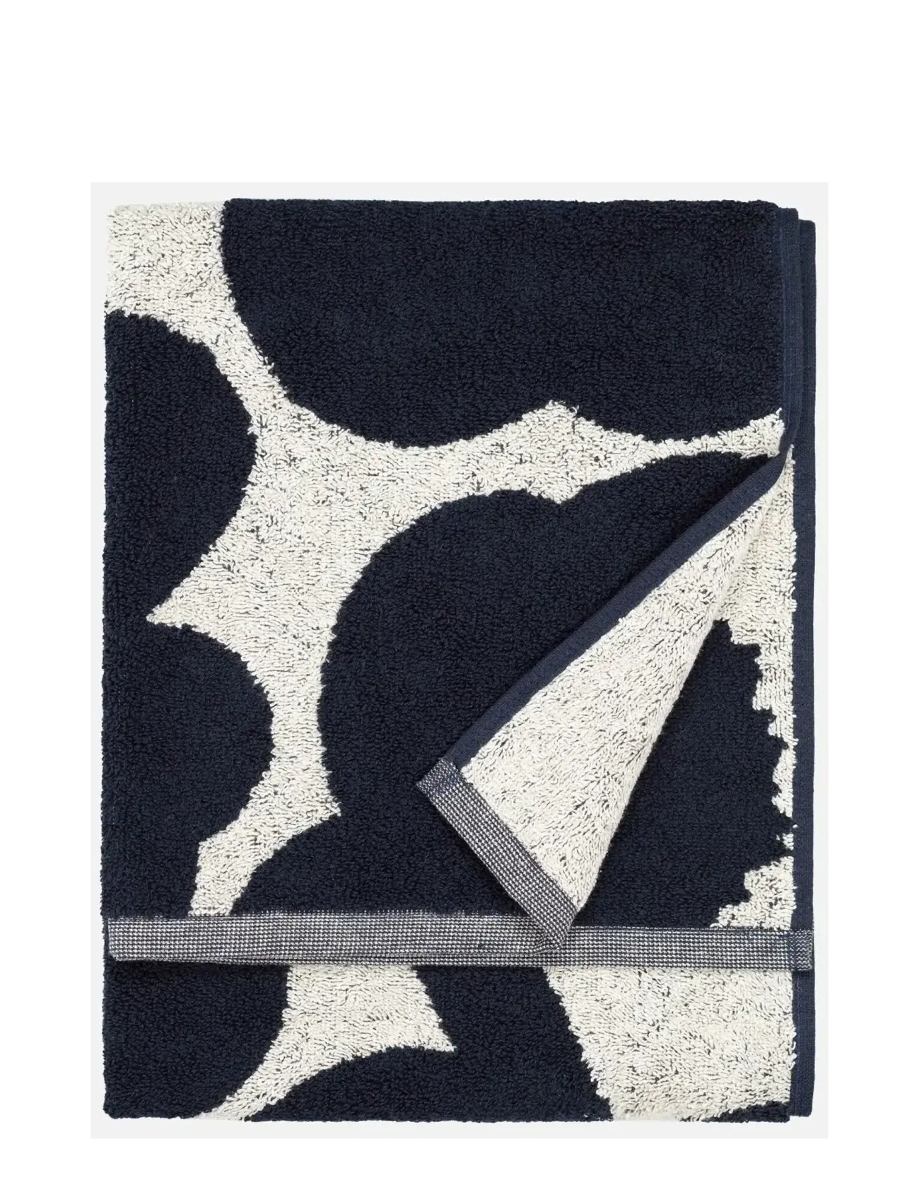 Marimekko Home UNIKKO HAND TOWEL 50X70 CM - Baderomstekstiler - COTTON, DARK BLUE / navy