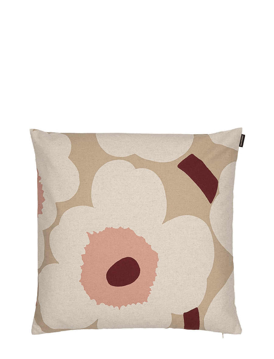 Marimekko Home - UNIKKO PILLOW CASE 50X50CM - kissenbezüge - beige,linen,rose - 0