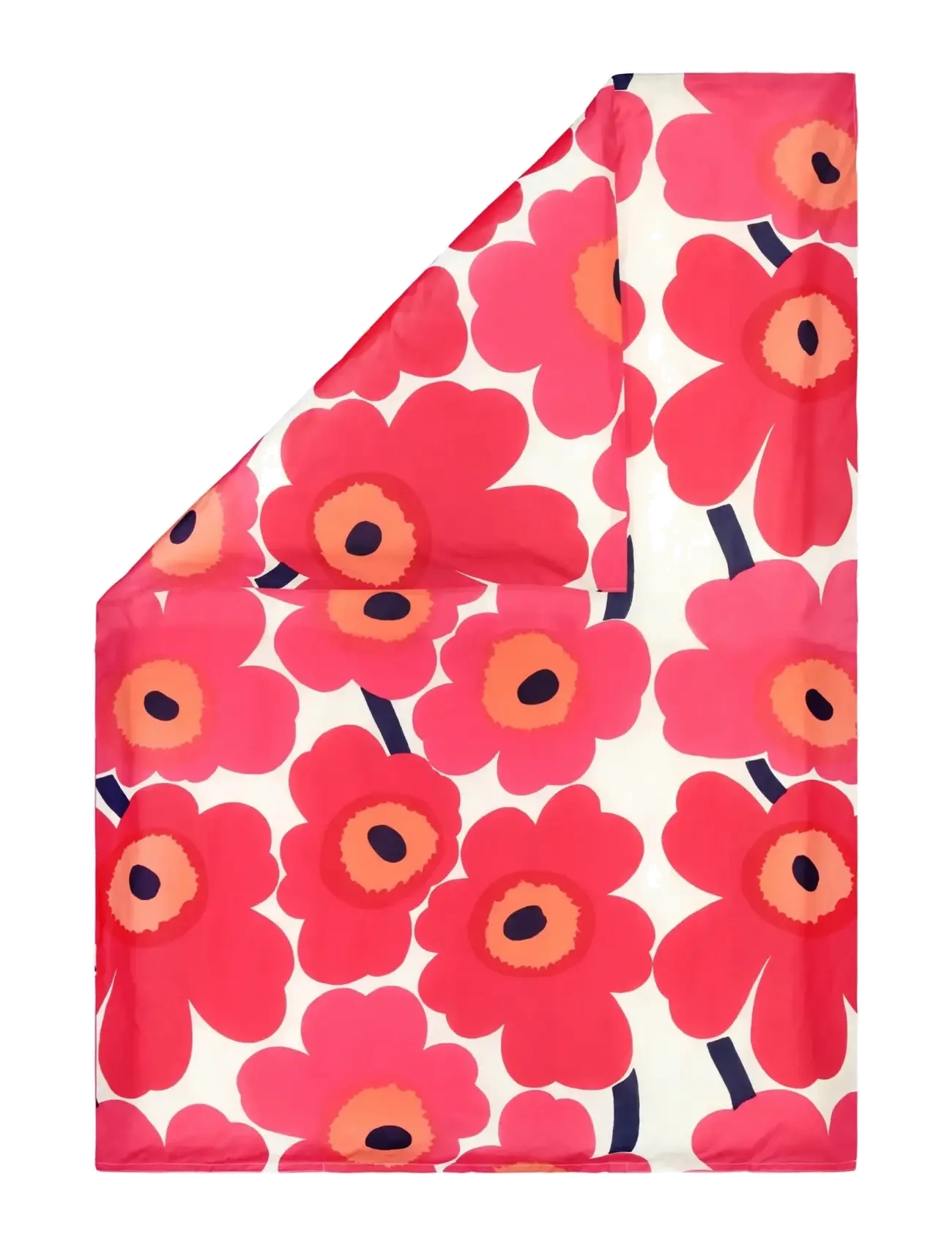 Marimekko Home UNIKKO DC - Soveværelse tekstiler - WHITE, RED / red