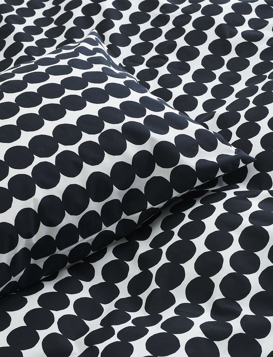 Marimekko Home - RÄSYMATTO PC 50X60 CM - tyynyliinat - white, black - 0
