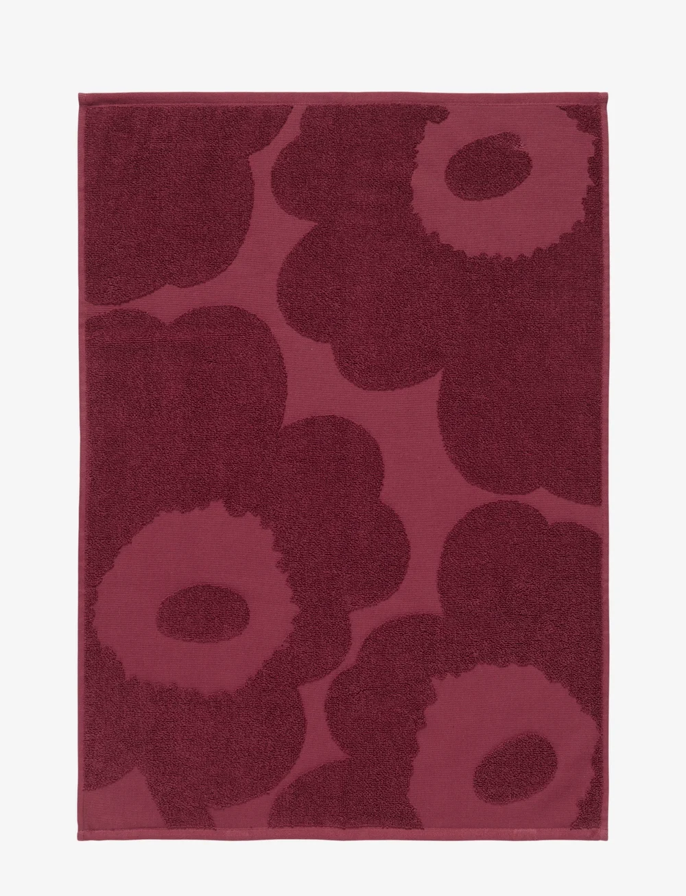 Marimekko Home - UNIKKO SOLID HAND TOWEL 50X70 - hand towels - burgundy - 1