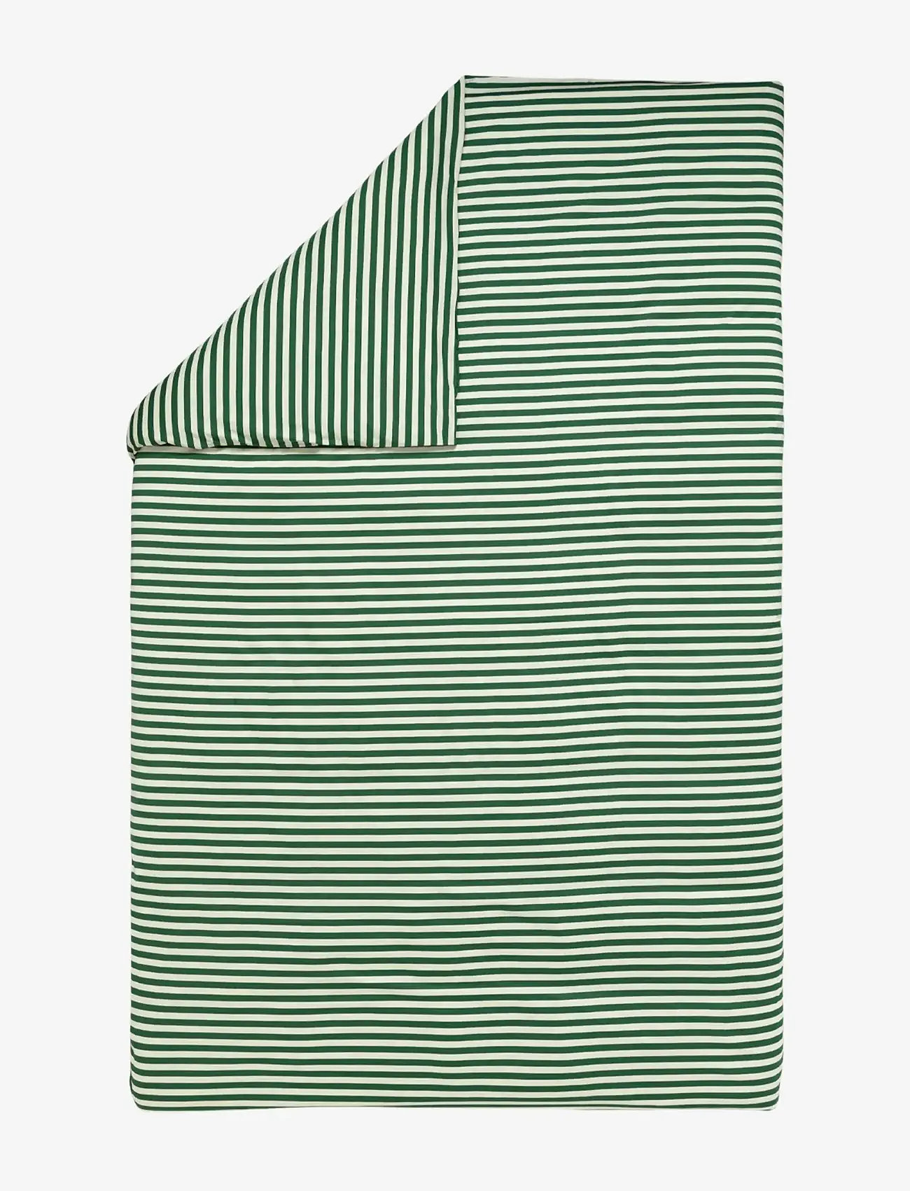 Marimekko Home - TASARAITA DC 150X210 CM - off white, dk.green - 0