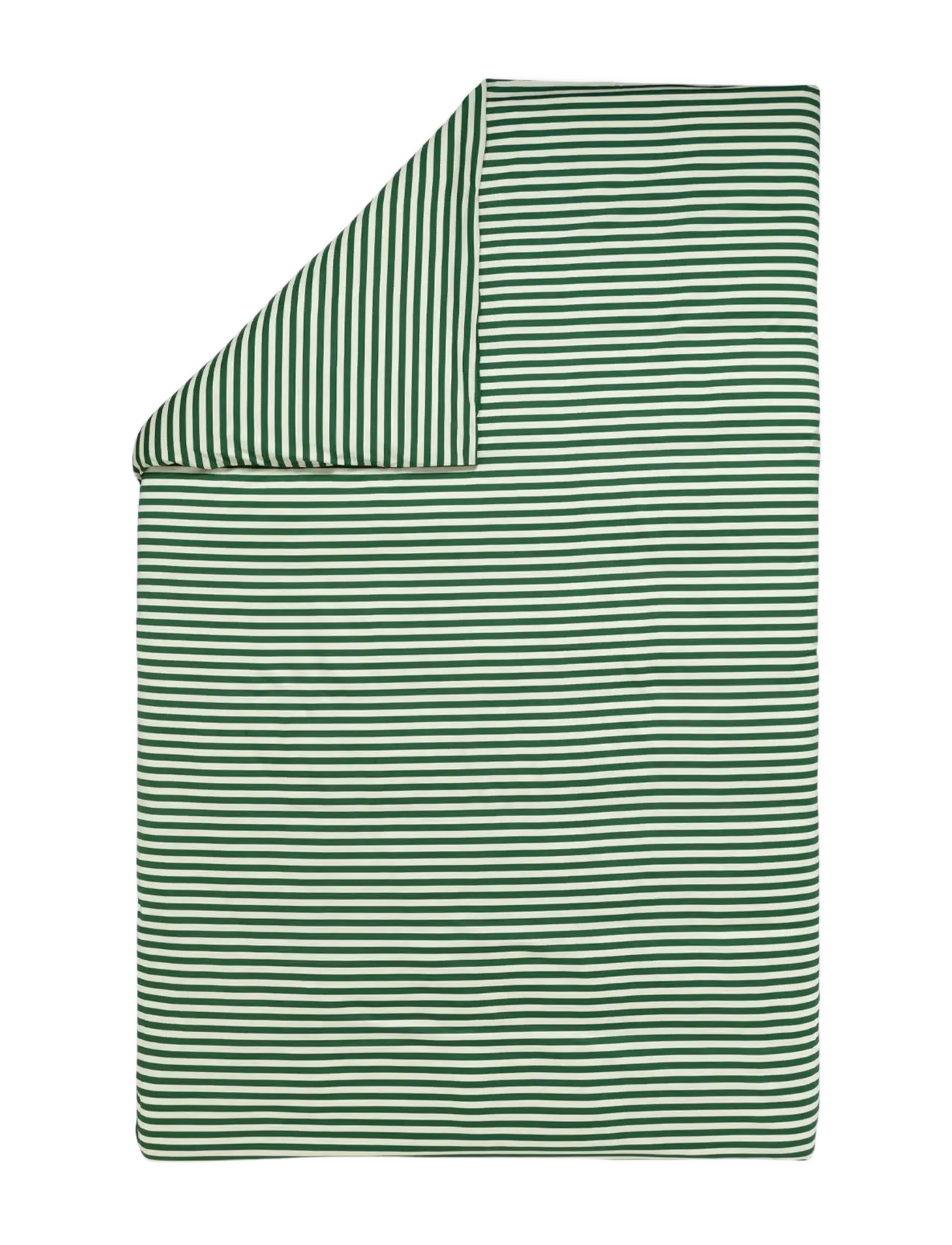 Marimekko Home TASARAITA DC 150X210 CM - Påslakan - OFF WHITE, DK.GREEN / green
