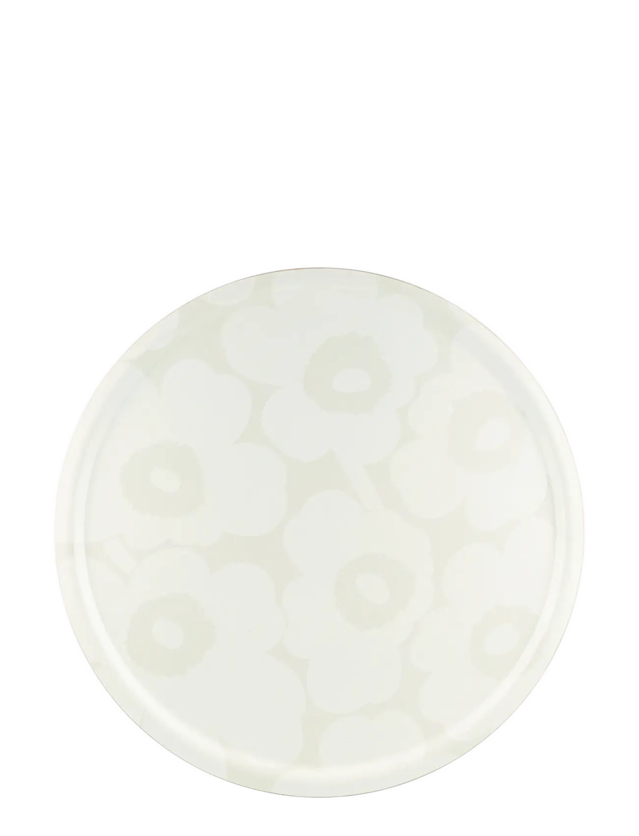 Marimekko Home UNIKKO TRAY 65 CM - Serveringsbakker - WHITE, WHITE / white