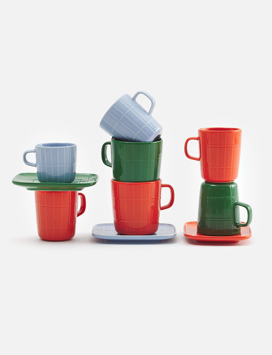 Marimekko Home - TIILISKIVI MUG 2,5 DL - kafijas krūzes - light blue, off white - 2
