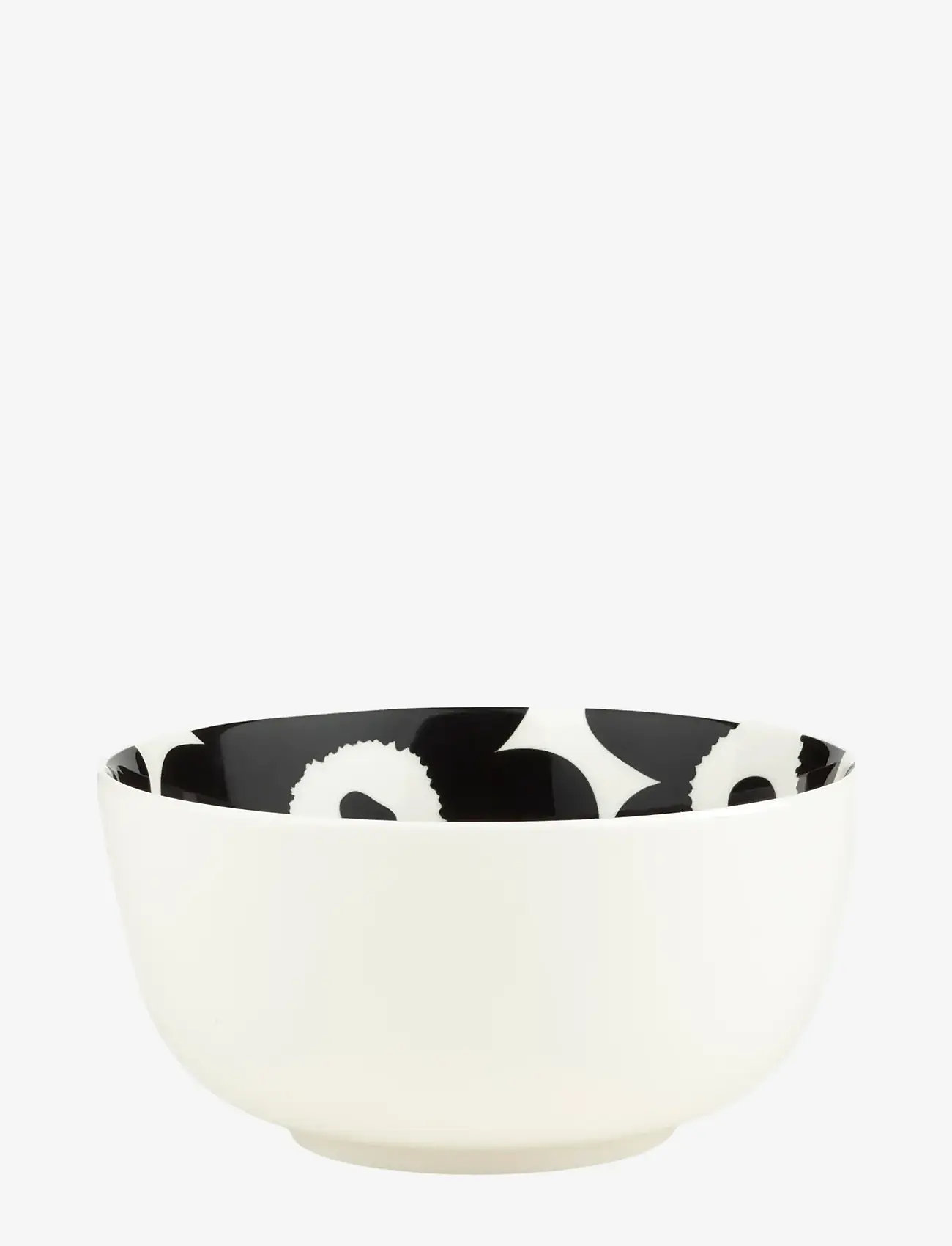Marimekko Home - UNIKKO BOWL 9 DL - serveringsskåle - white, black - 0
