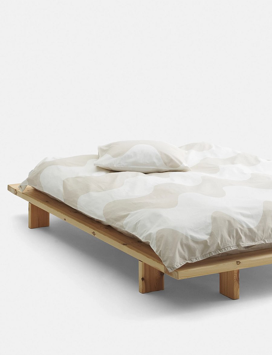 Marimekko Home - LOKKI PC 63X63-65X65 CM - pagalvių užvalkalai - white,beige - 0