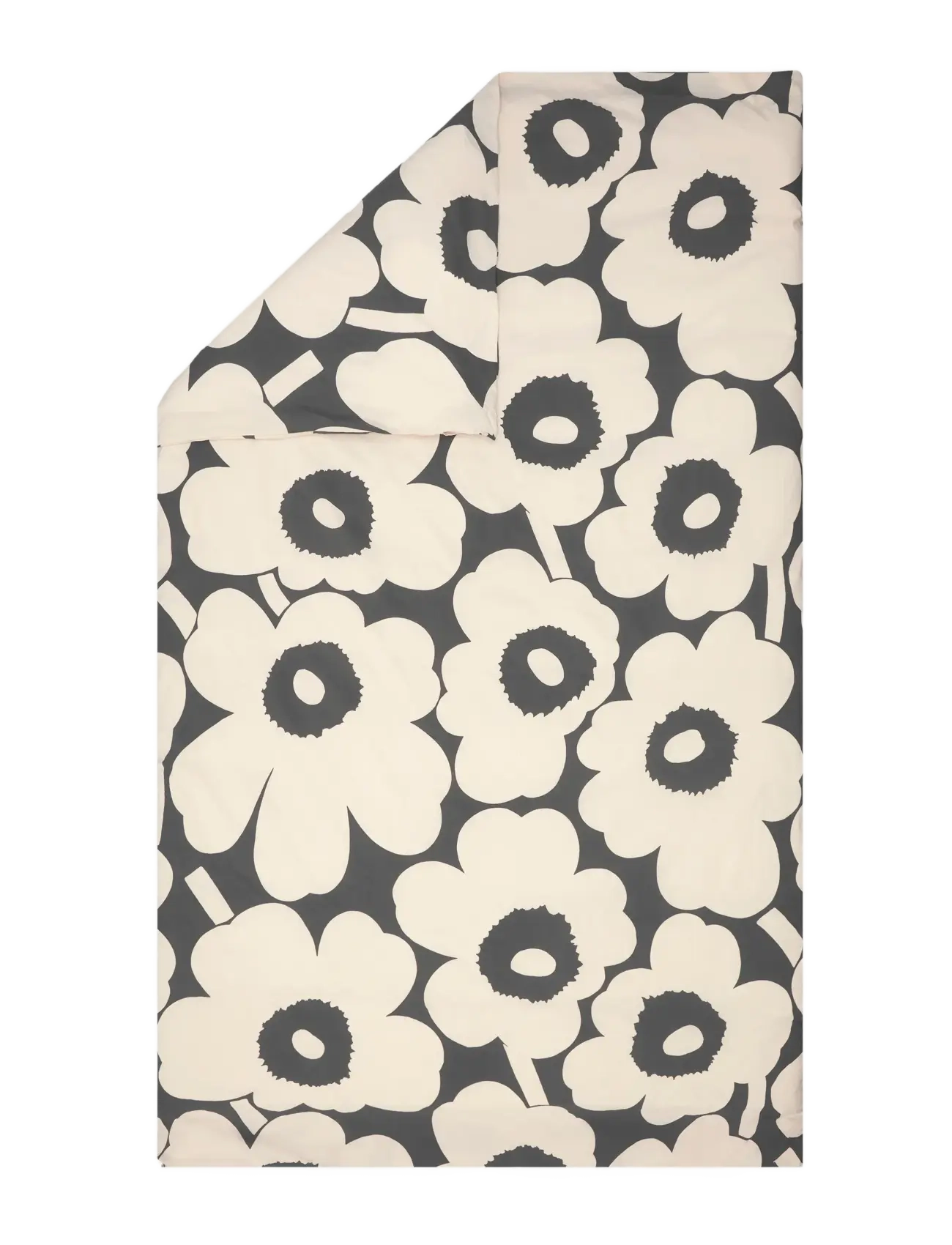 Marimekko Home UNIKKO DC 135/140X200CM - Weihnachtsgeschenke - CHARCOAL,OFF WHITE / multi