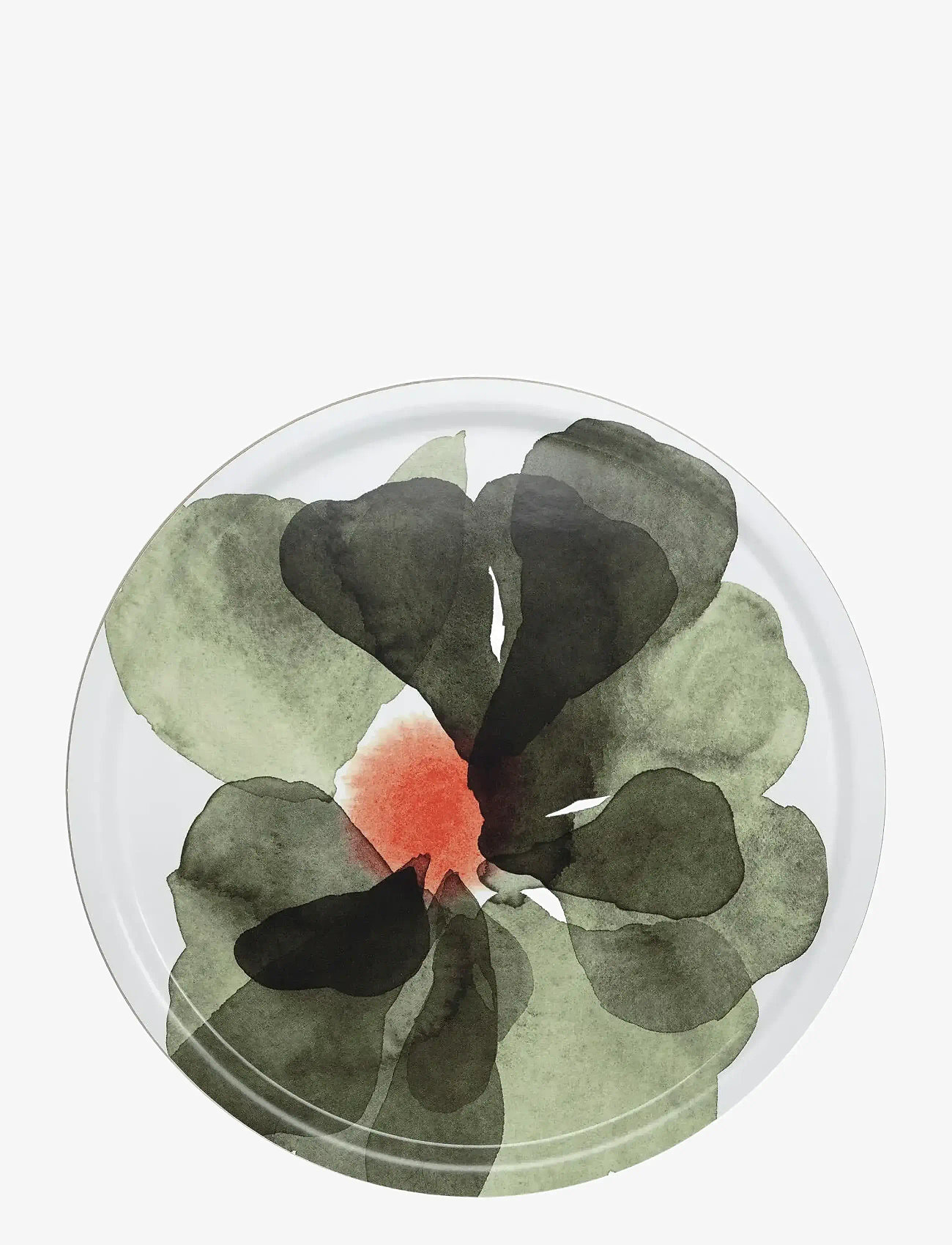 Marimekko Home - VALSSI TRAY 46 CM - nach preis einkaufen - white, forest green, tomatored - 0