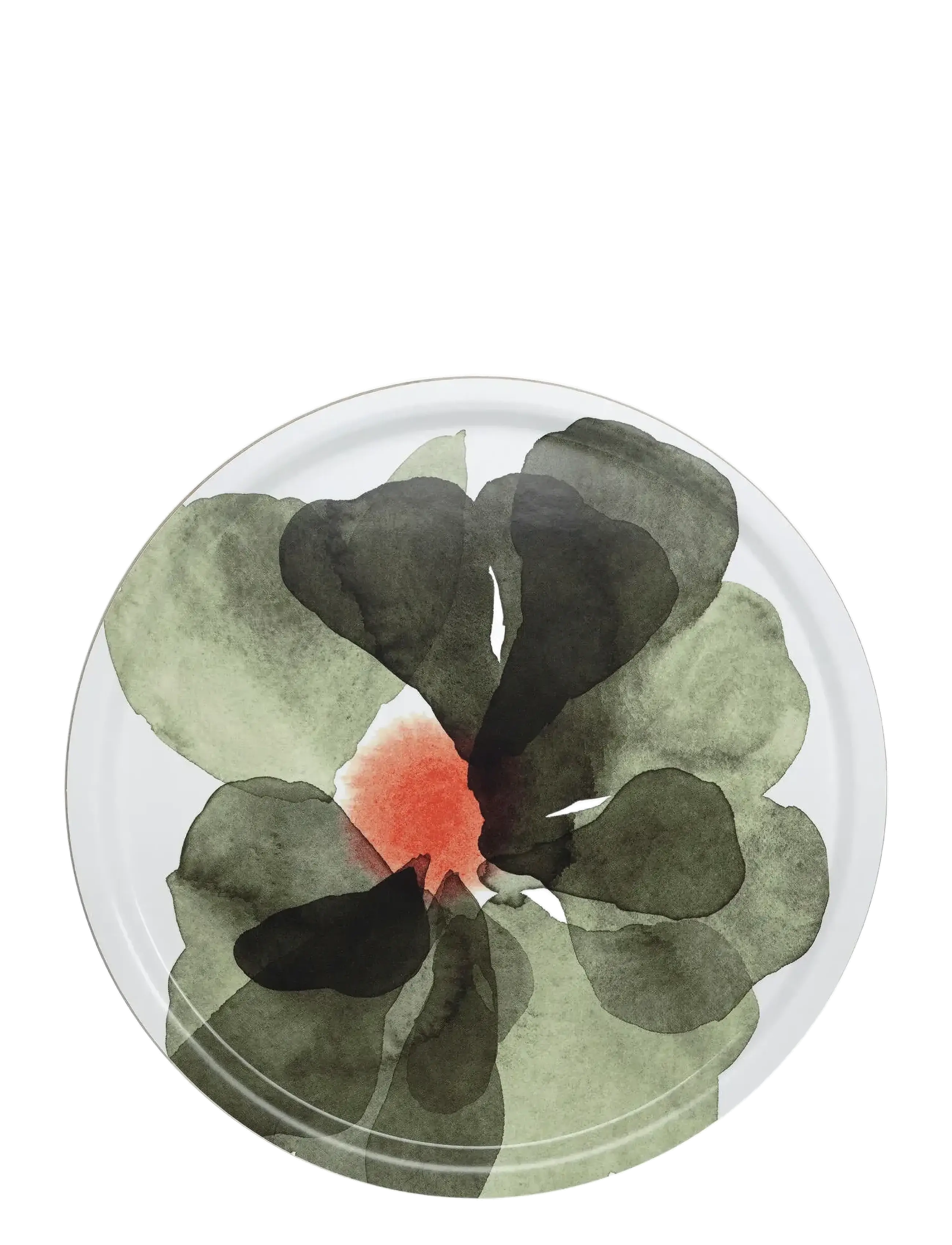 Marimekko Home VALSSI TRAY 46 CM - Serving platters - WHITE, FOREST GREEN, TOMATORED / green