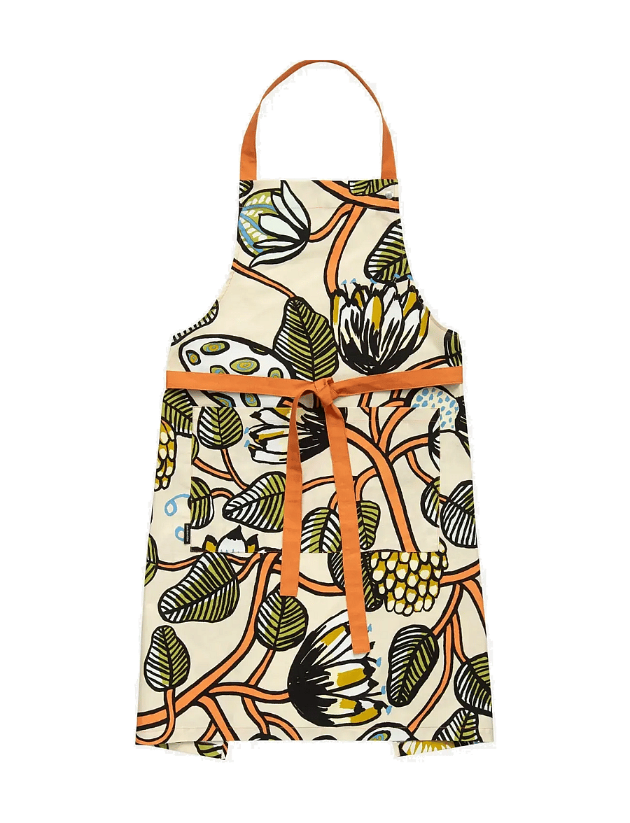 Marimekko Home - TIARA APRON - prijuostės - sand, warm or, green - 0