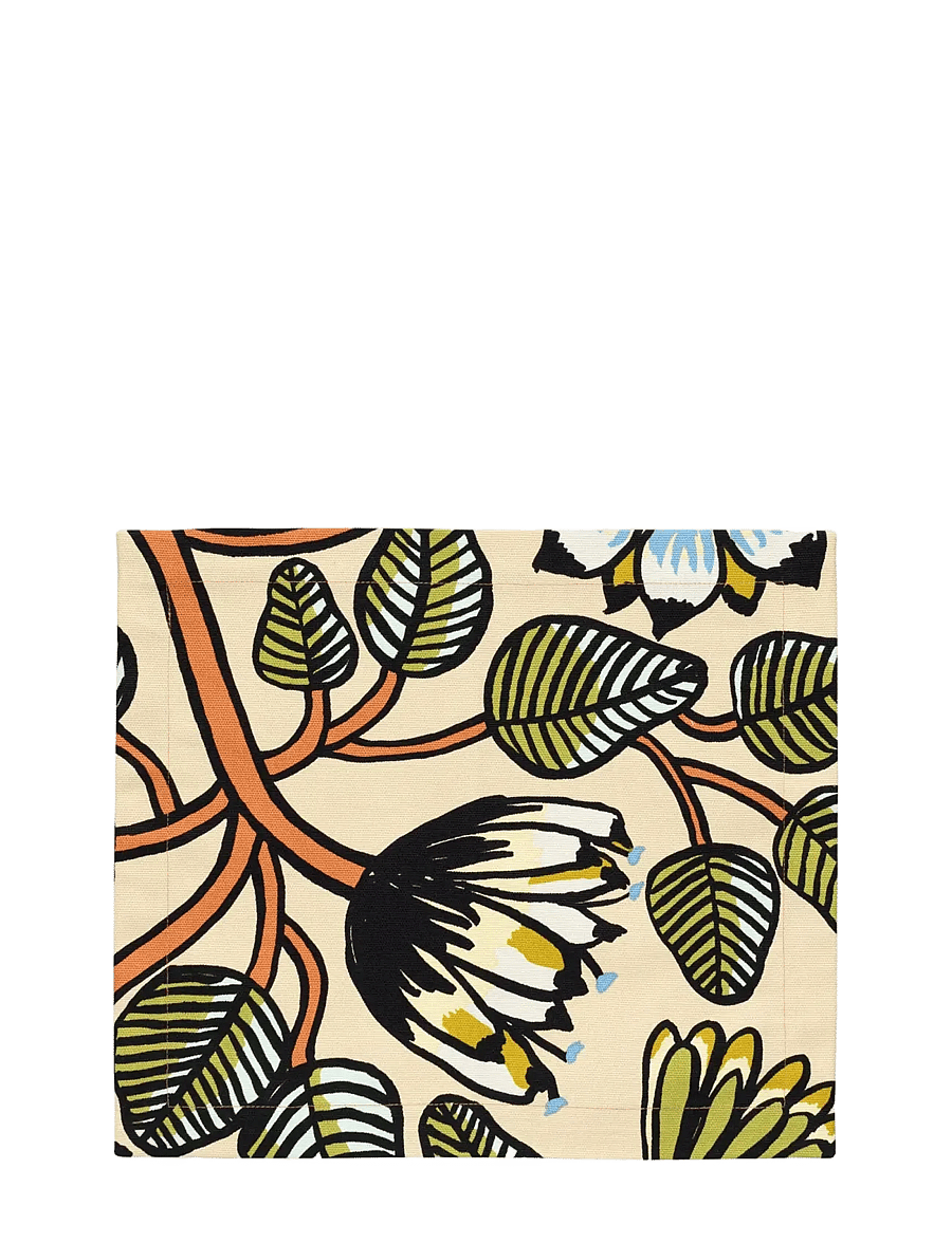 Marimekko Home - TIARA PLACEMAT 35X40 CM - taldrikualused - sand, warm or, green - 0