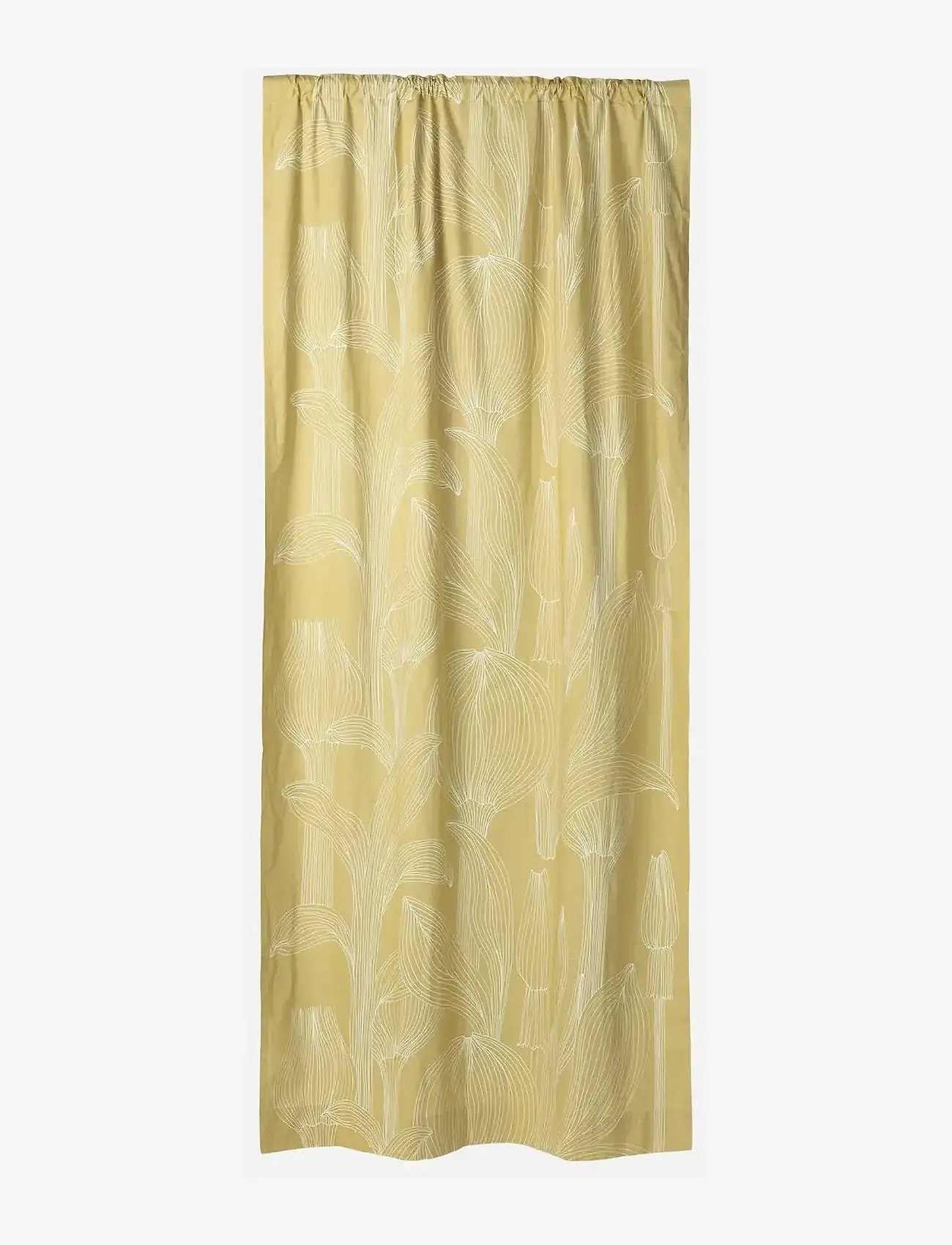 Marimekko Home - KUKAT PUHKEAVAT CURTAIN - langar gardínur - khaki, white - 0