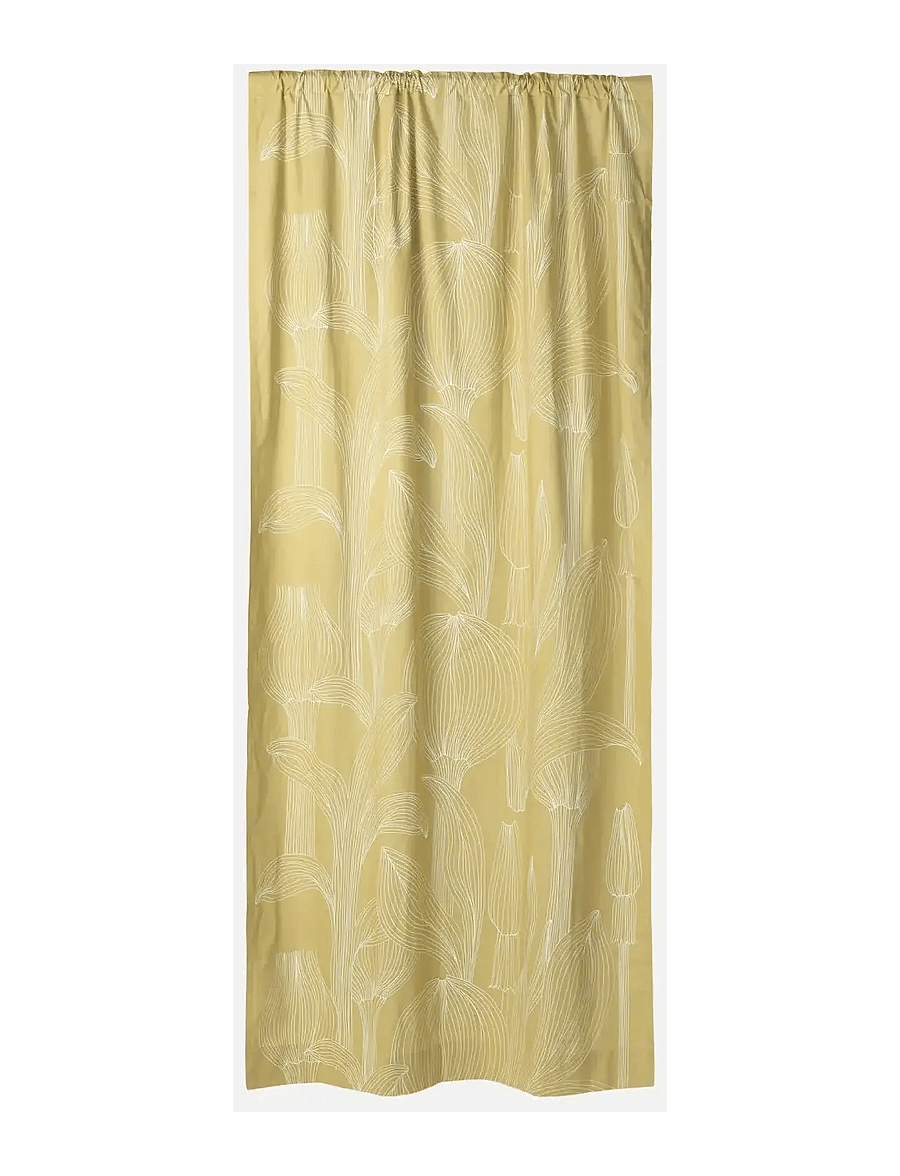 Marimekko Home - KUKAT PUHKEAVAT CURTAIN - fertiggardinen - khaki, white - 0