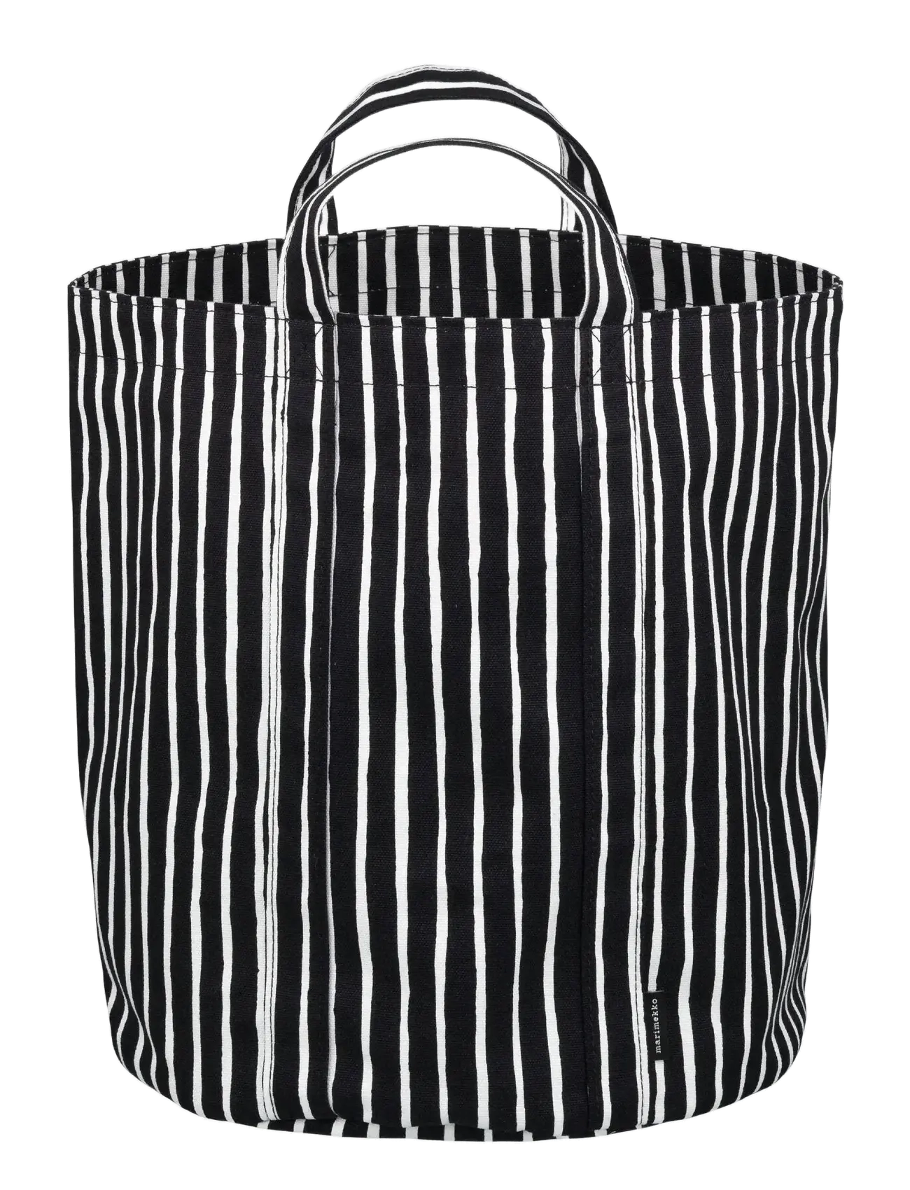 Marimekko Home Piccolo Textile Storage Mid, Ø32X37 cm, Storage, Schwarz - Baskets, Homeware