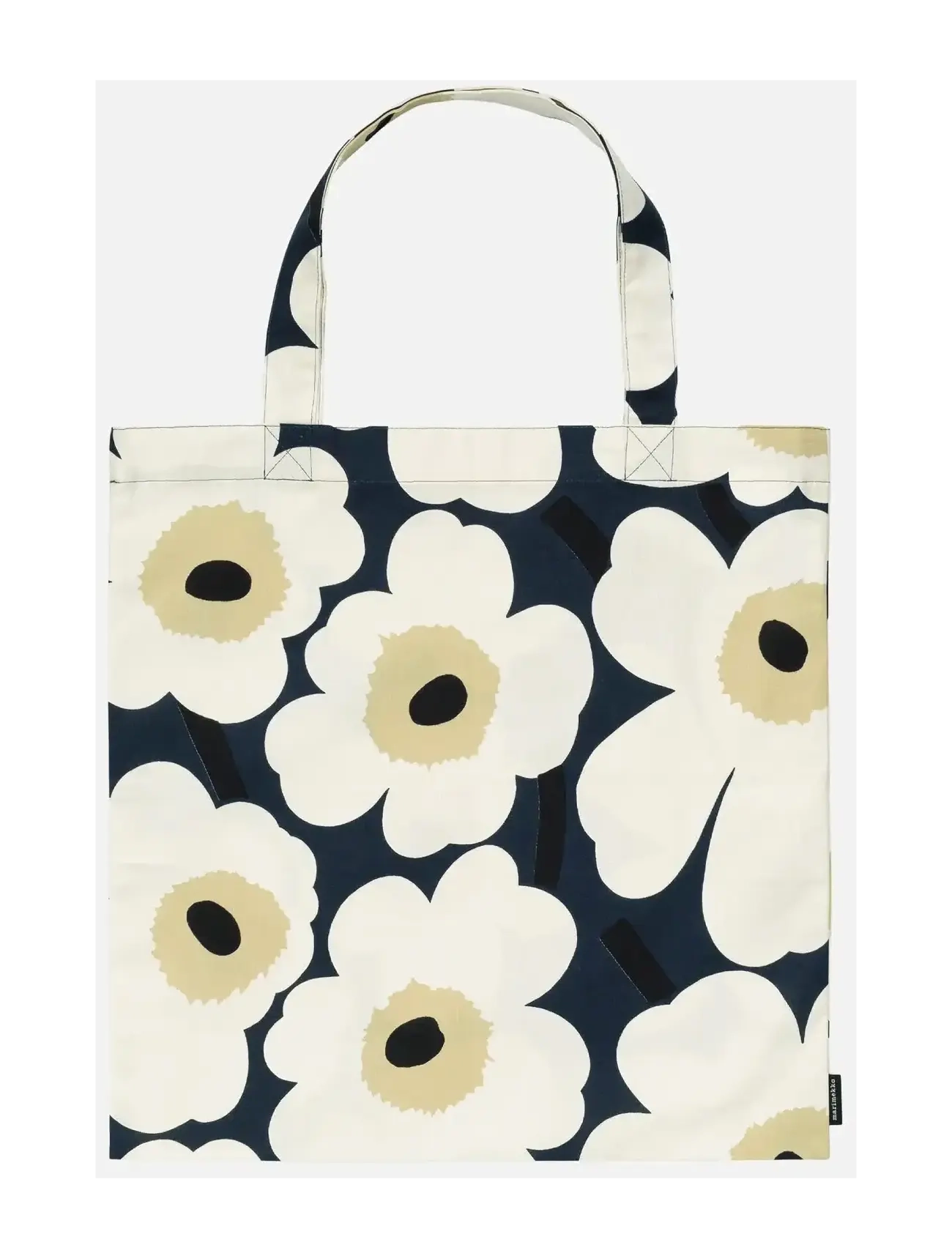 Marimekko Home PIENI UNIKKO TOTE BAG 44X43 CM - Tassen - MID NIGHT BLUE, CREAM, HAY / navy