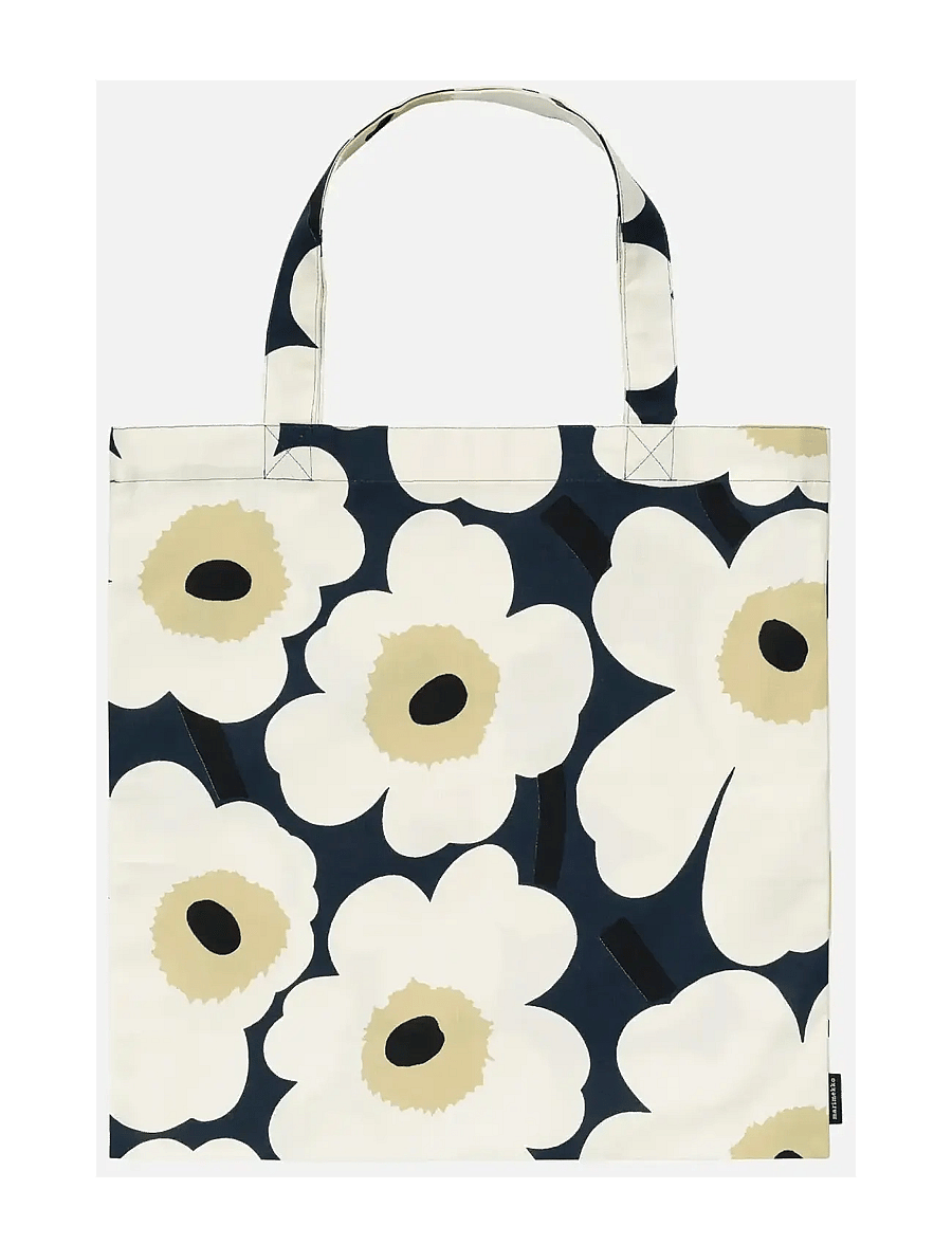 Marimekko Home - PIENI UNIKKO TOTE BAG 44X43 CM - everyday style - mid night blue, cream, hay - 0