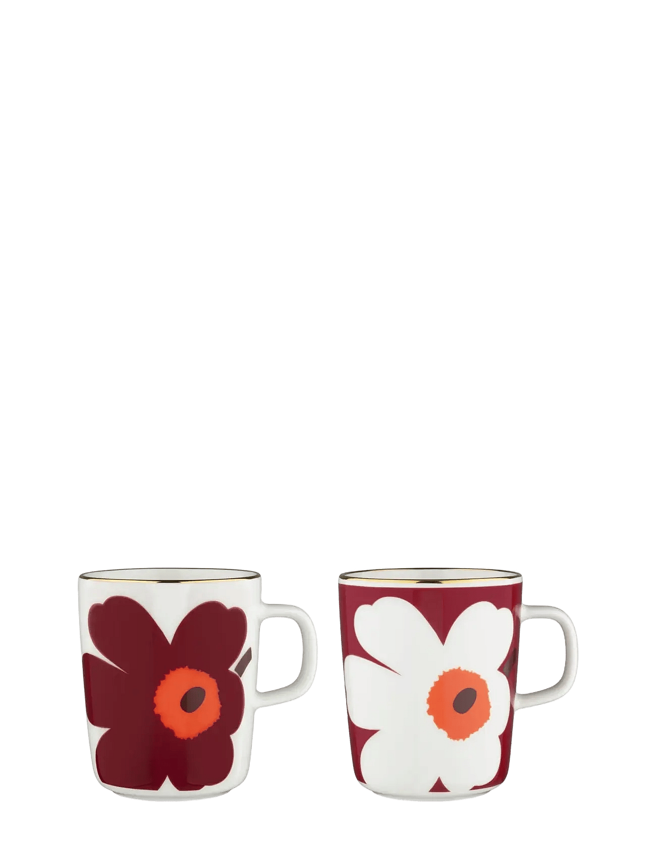JUHLA UNIKKO MUG 2,5 DL 2 PCS - WHITE, BURGUNDY