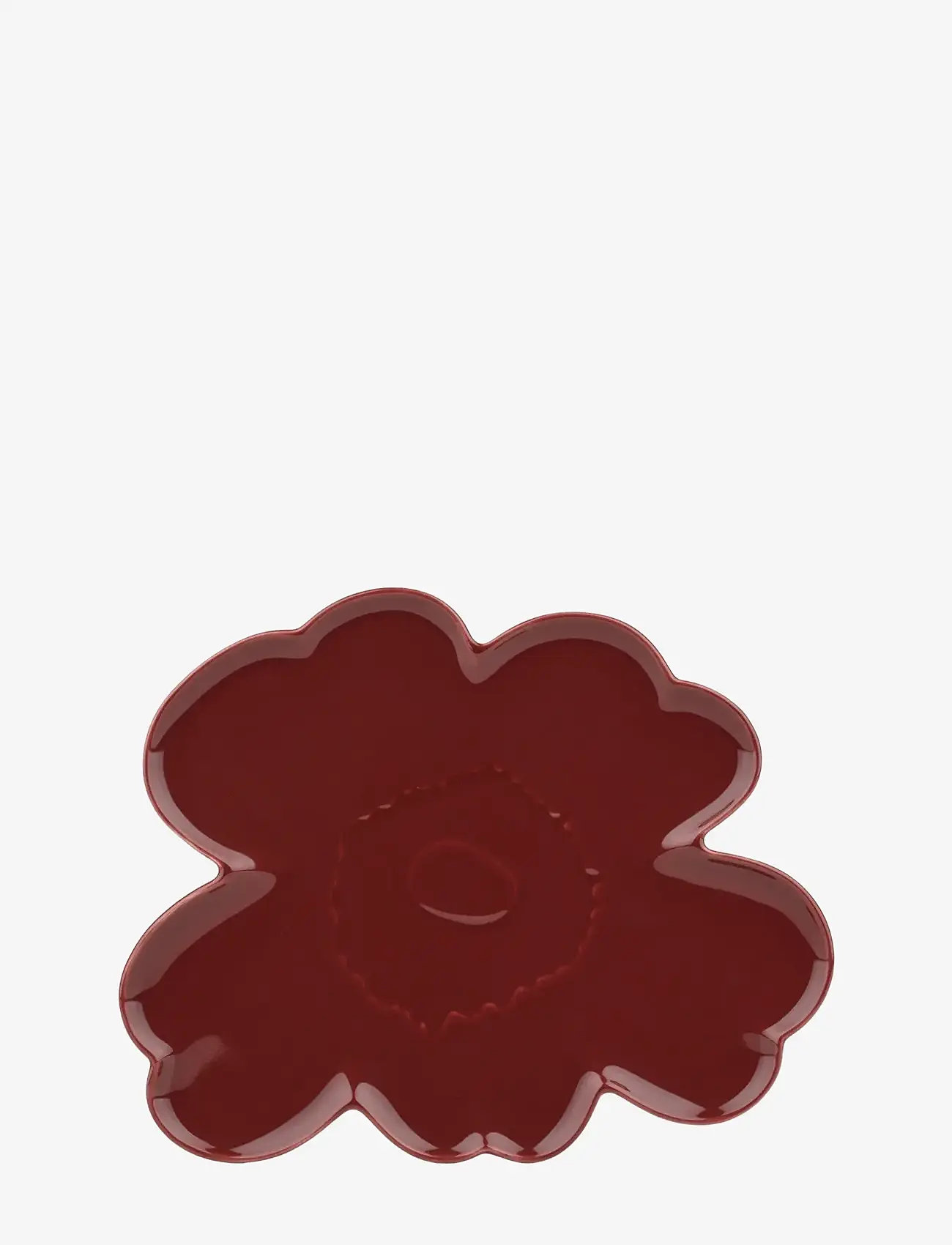 Marimekko Home - UNIKKO SHAPE SERVING ITEM 32CM - servierplatten - burgundy - 0