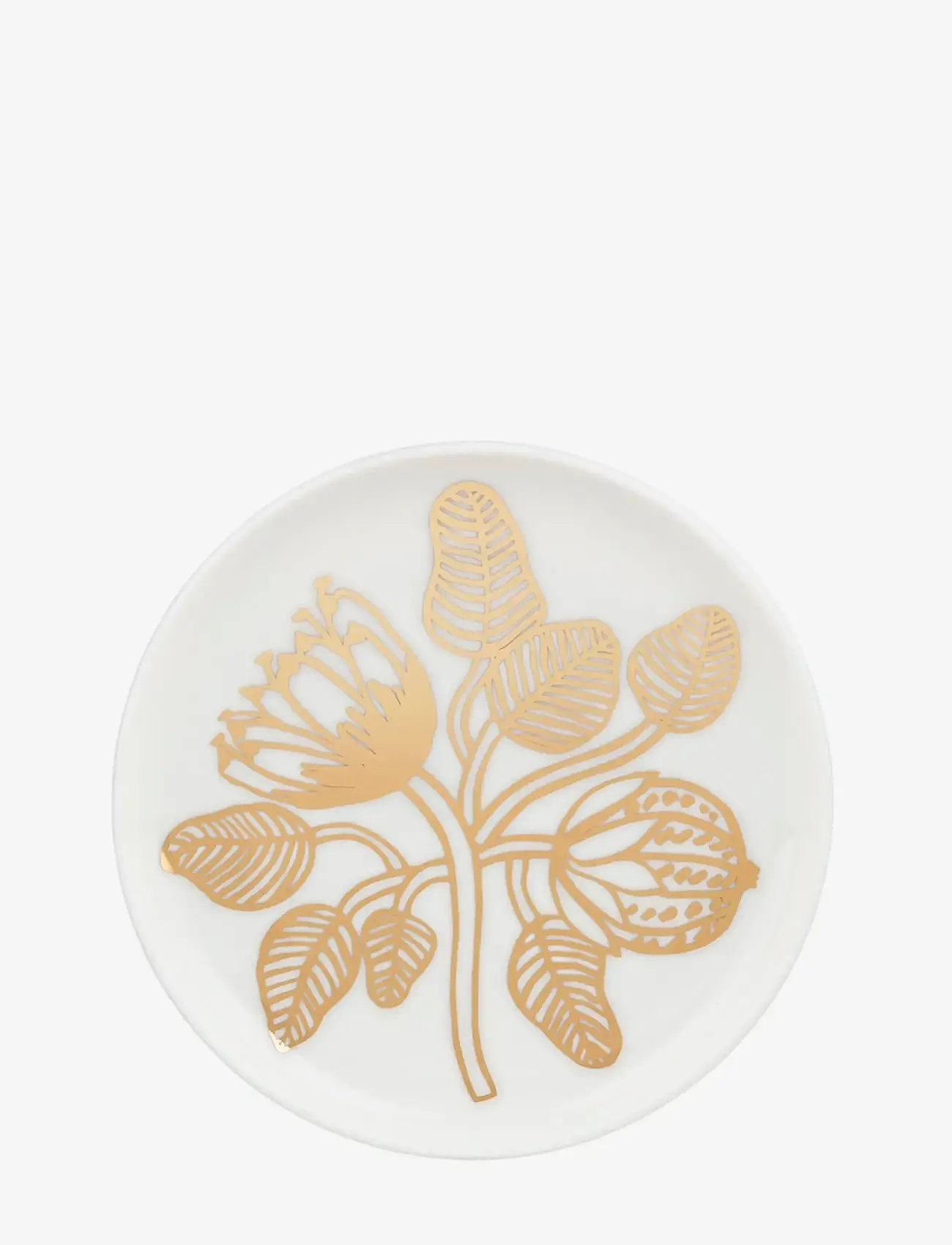 Marimekko Home - TIARA PLATE 13,5 CM - assietter - white, gold - 0