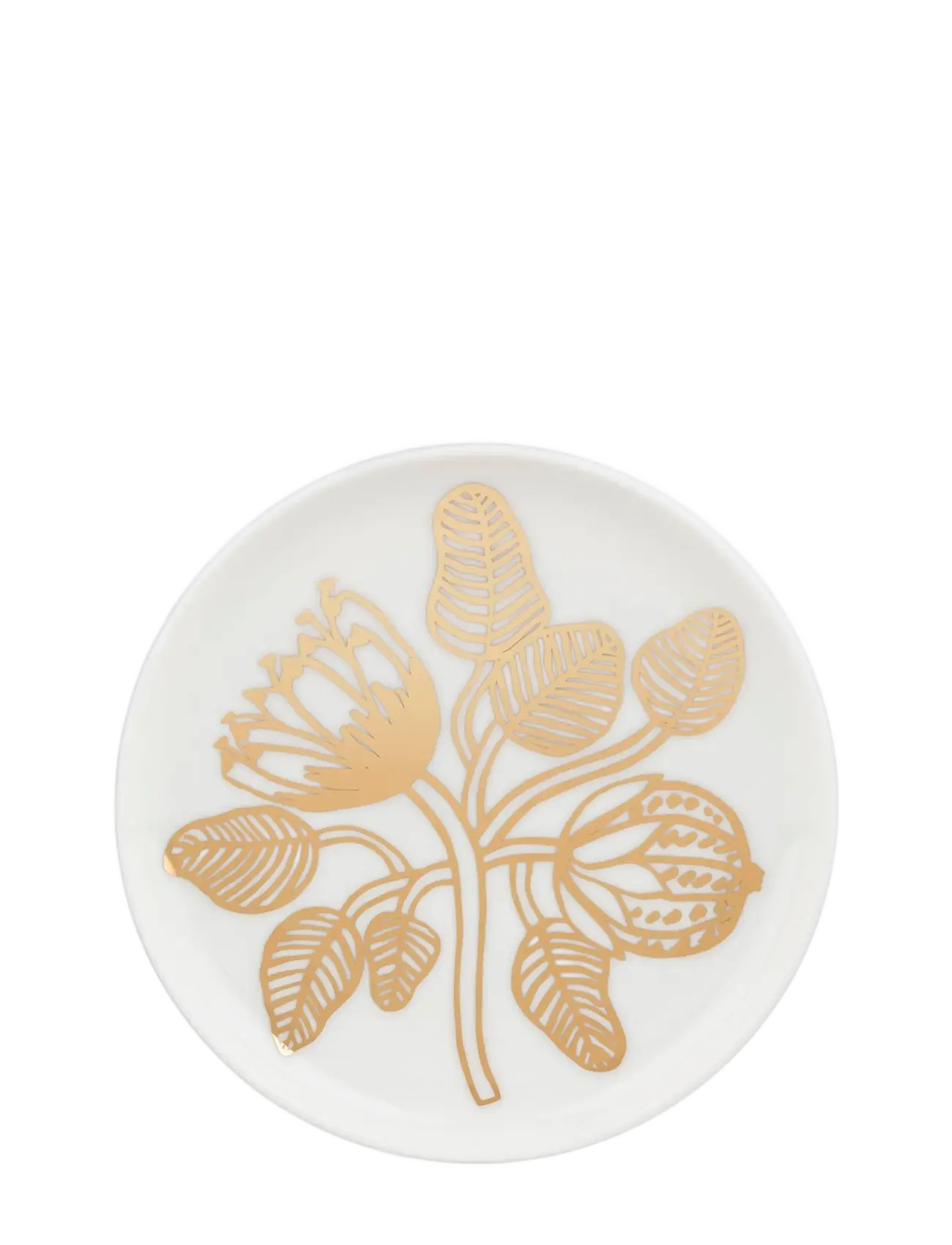 Marimekko Home TIARA PLATE 13,5 CM - Marimekko Home - WHITE, GOLD / white