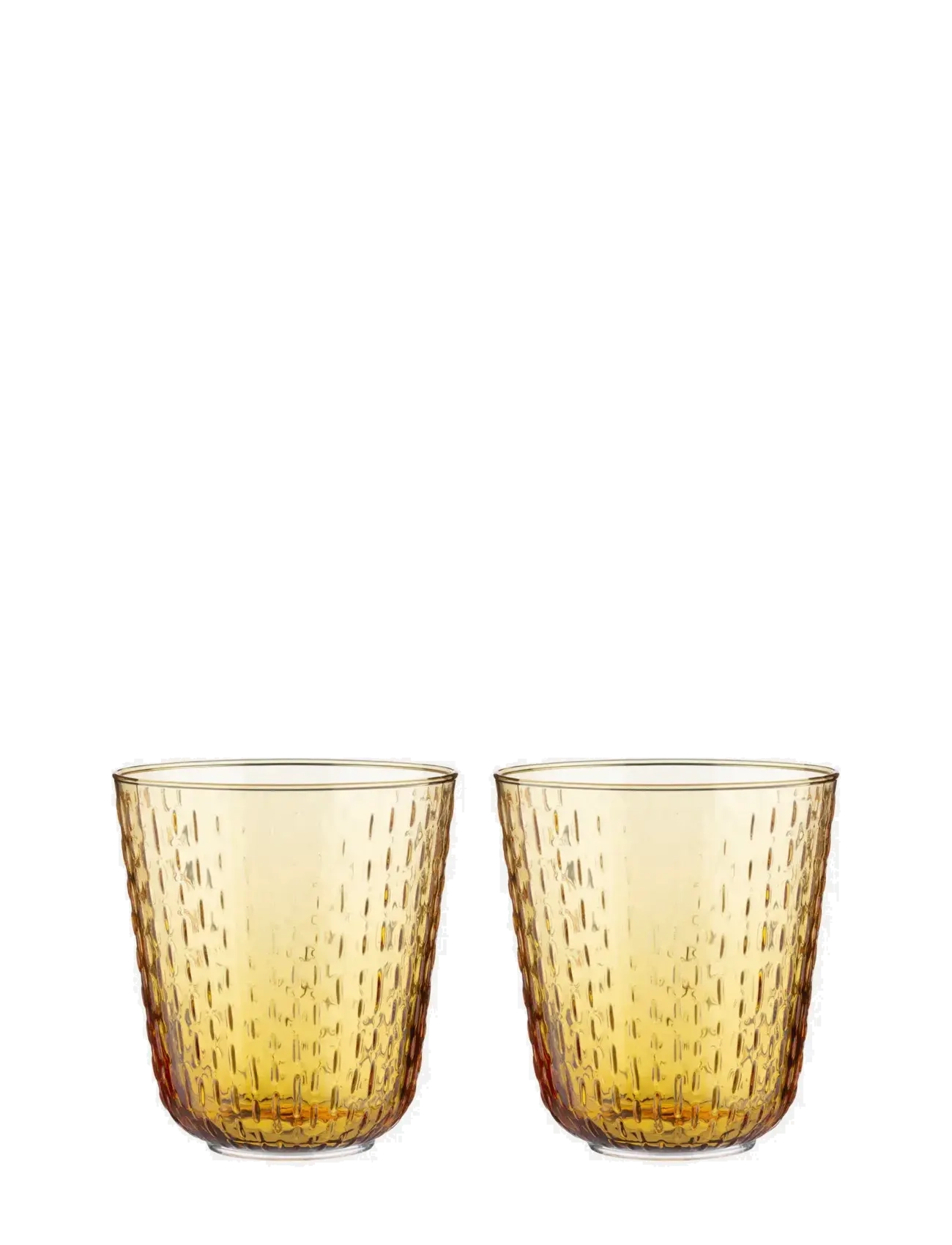 Marimekko Home SYKSY TUMBLER 3,6DL 2 PCS - Glas - HONEY / multi