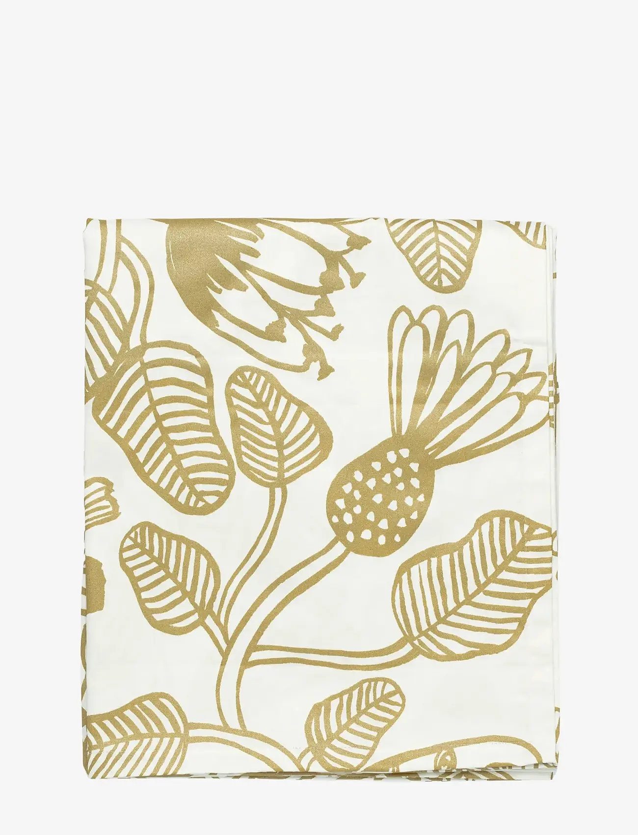 Marimekko Home - TIARA TABLECLOTH 135X250 CM - duge & bordløbere - white, gold - 0