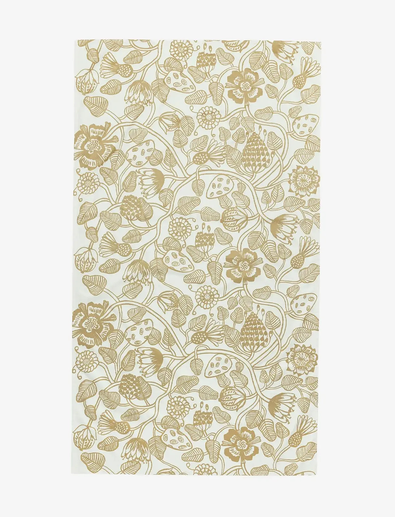 Marimekko Home - TIARA TABLECLOTH 135X250 CM - duge & bordløbere - white, gold - 1
